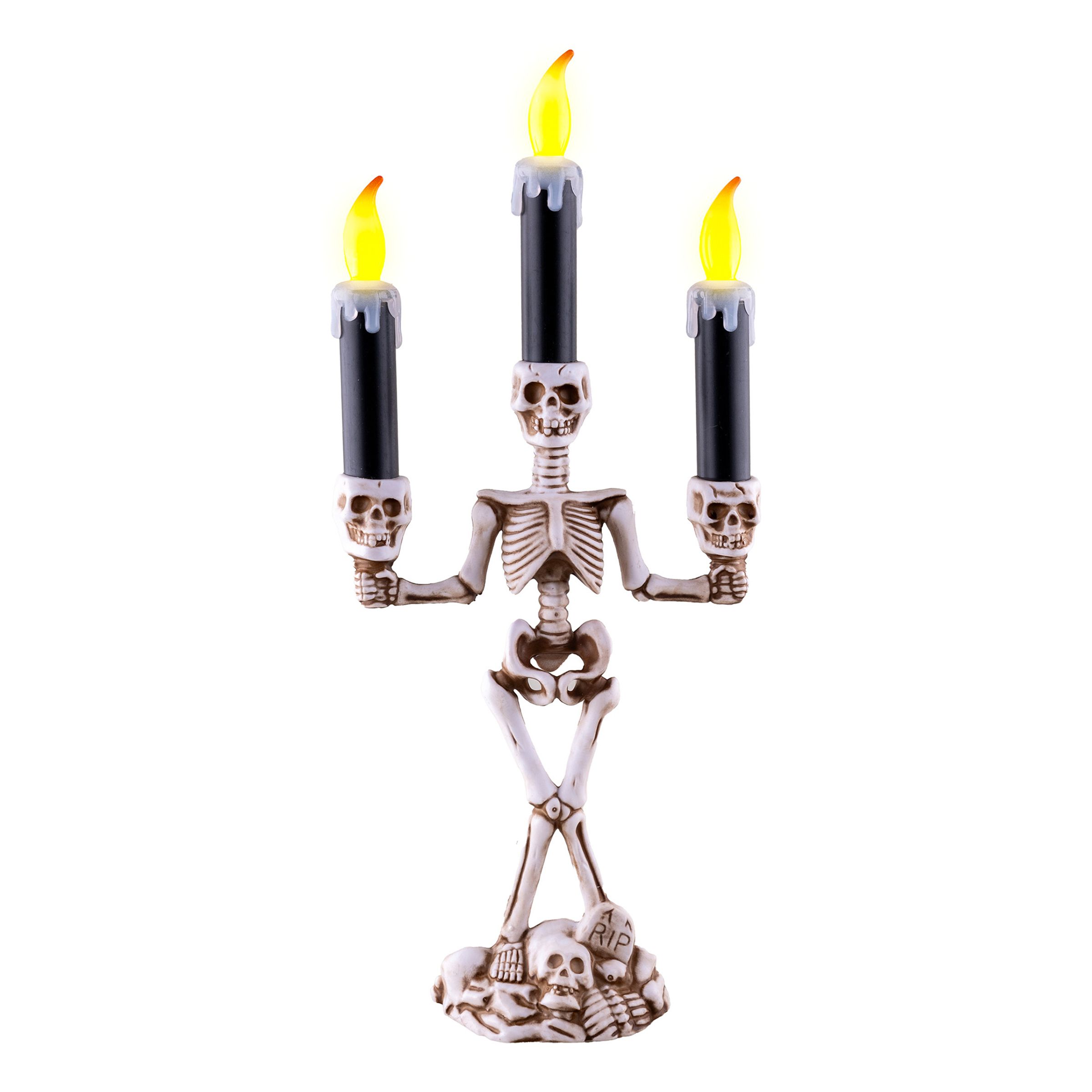 LED Skelett Kandelaber | Hem - Teman - Högtider - Halloween - Halloweendekorationer | Party Outlet