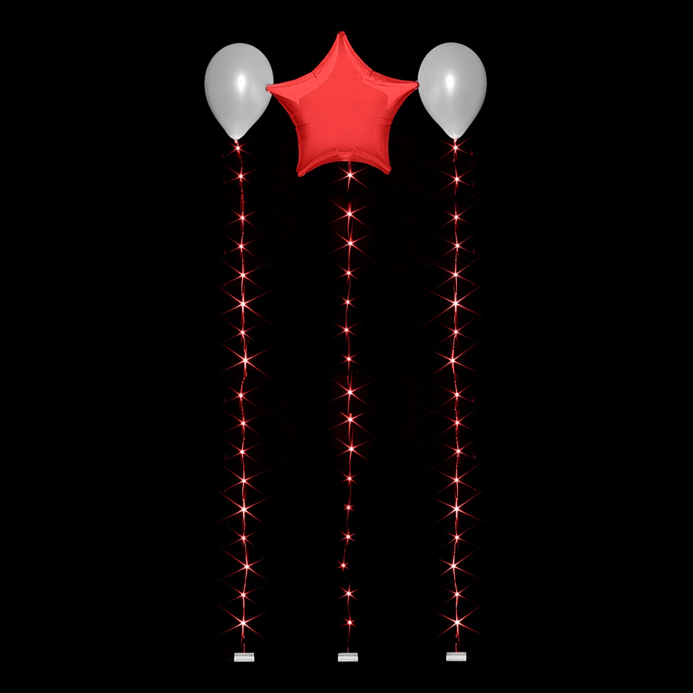 LED-slinga för Ballonger - Röd 1.8 m