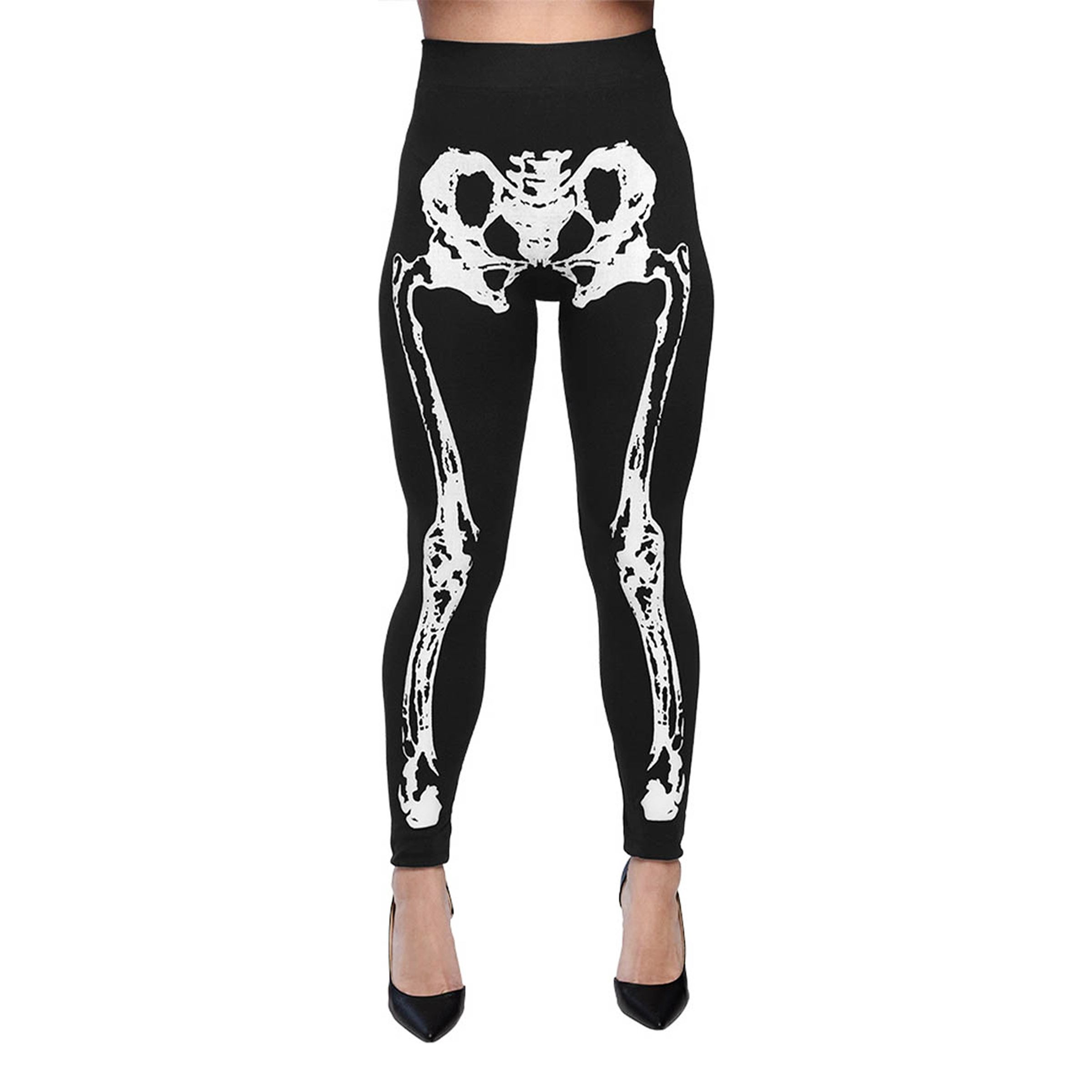 Leggings Skelett - One size | Tillbehör//Hem//Maskerad//Nederdelar | PartyOutlet