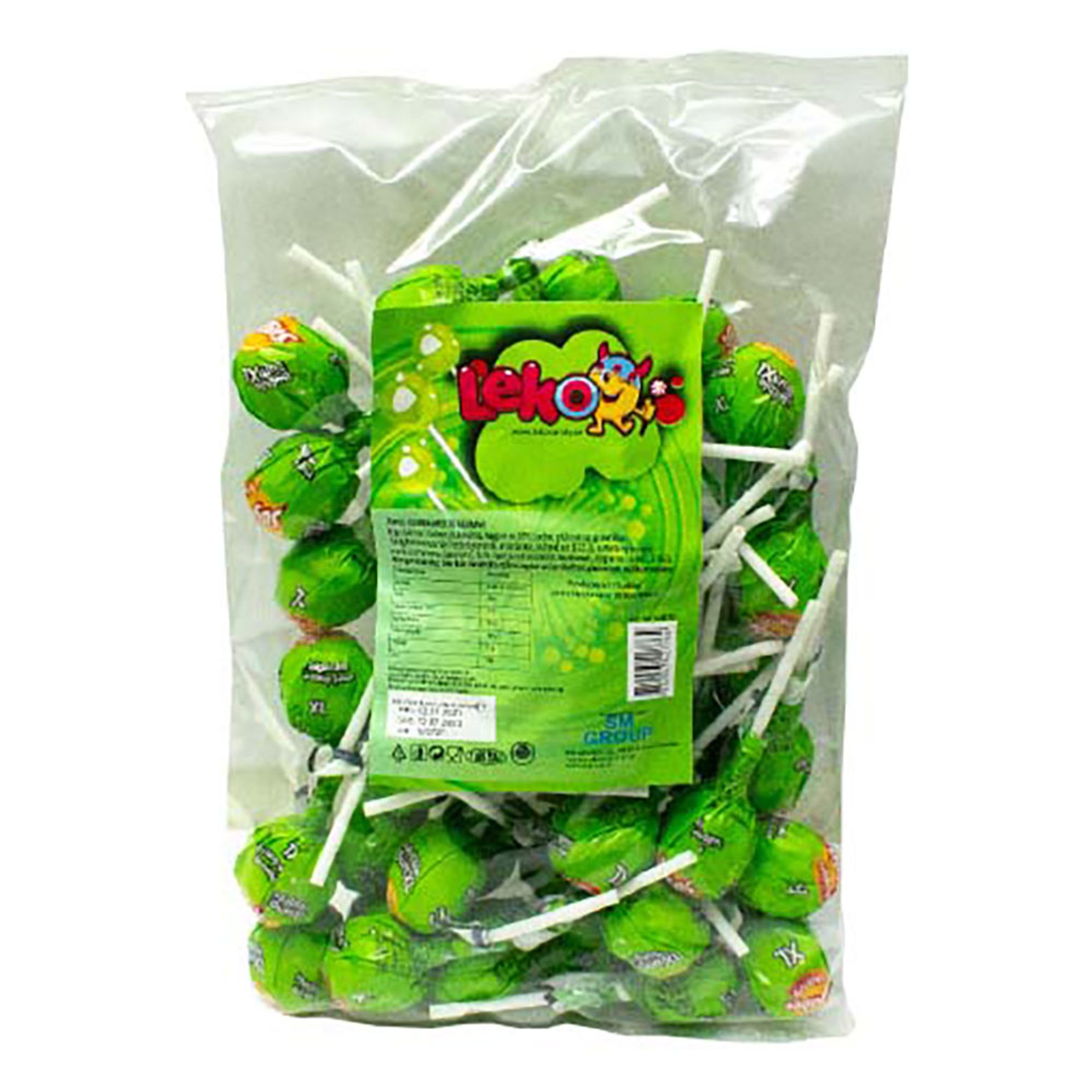 Leko Tuggummiklubbor Äpple Storpack - 864 gram