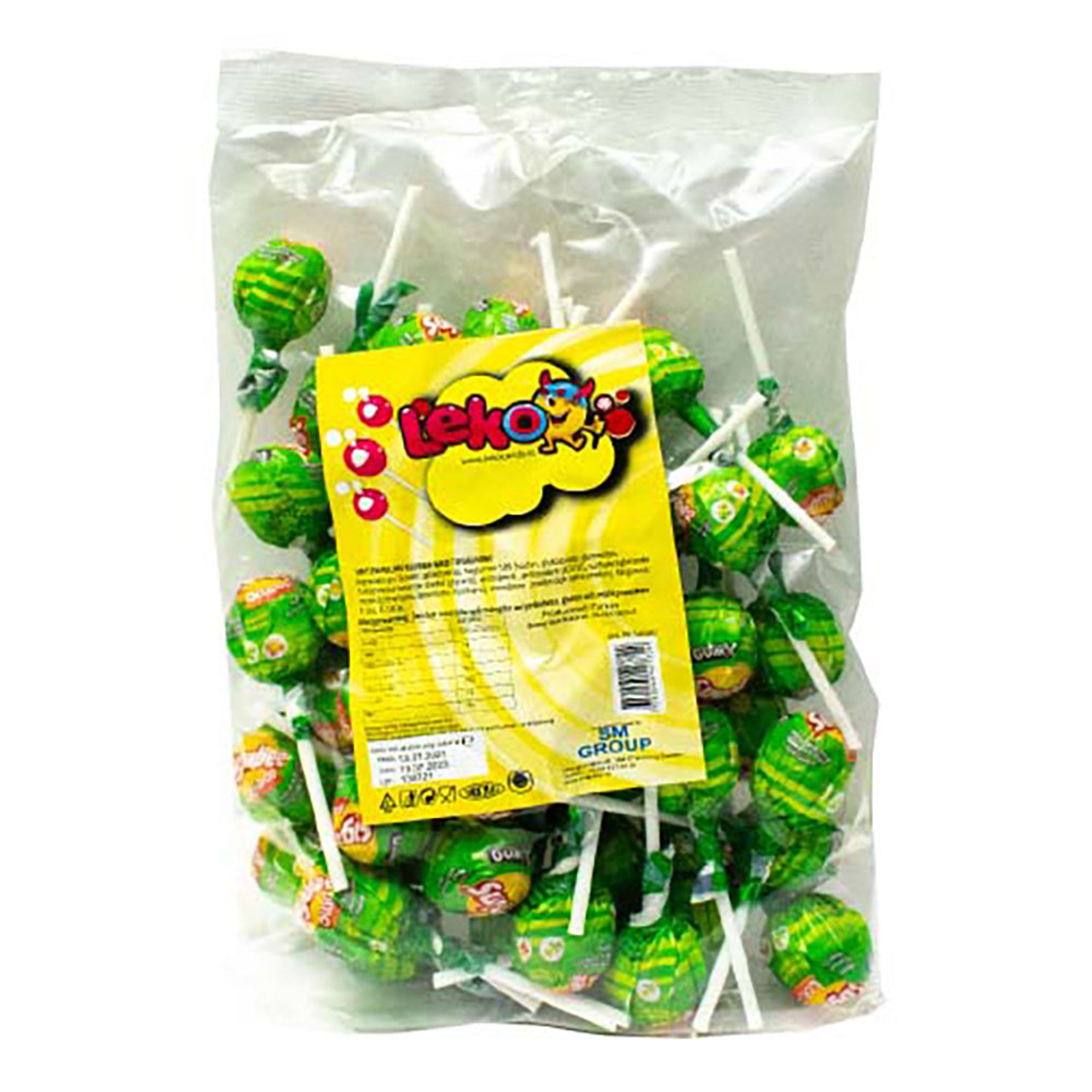 Leko Tuggummiklubbor Vattenmelon Storpack - 864 gram