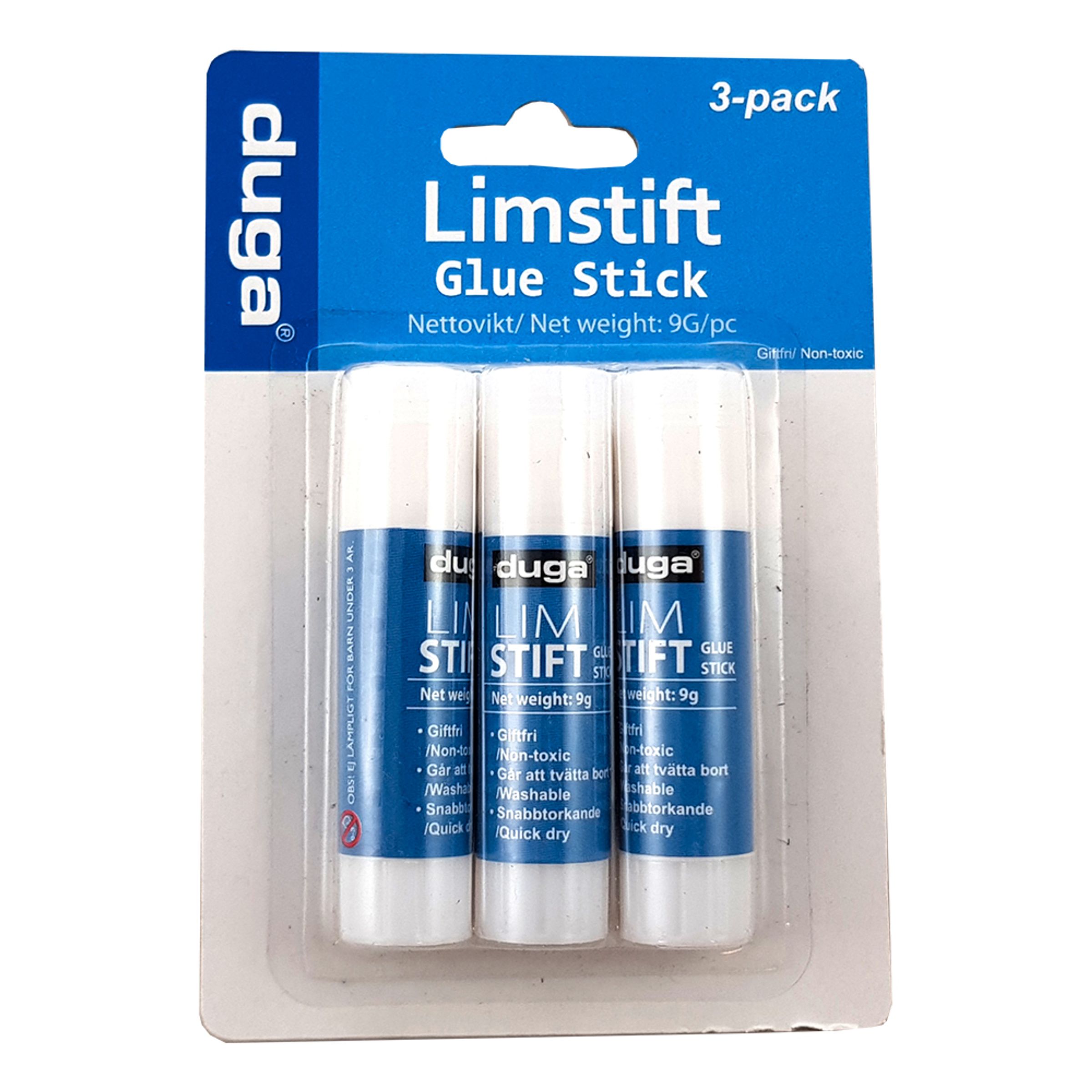 Duga Limstift - 3-pack