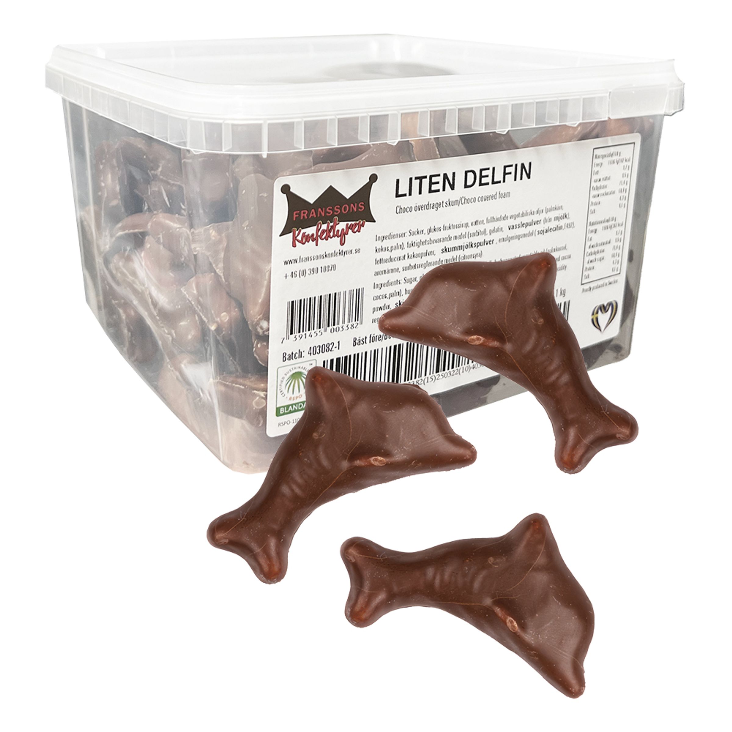 Liten Chokladdelfin Storpack - 1,1 kg | Hem//Godis & Läsk//Godis//Choklad | PartyOutlet