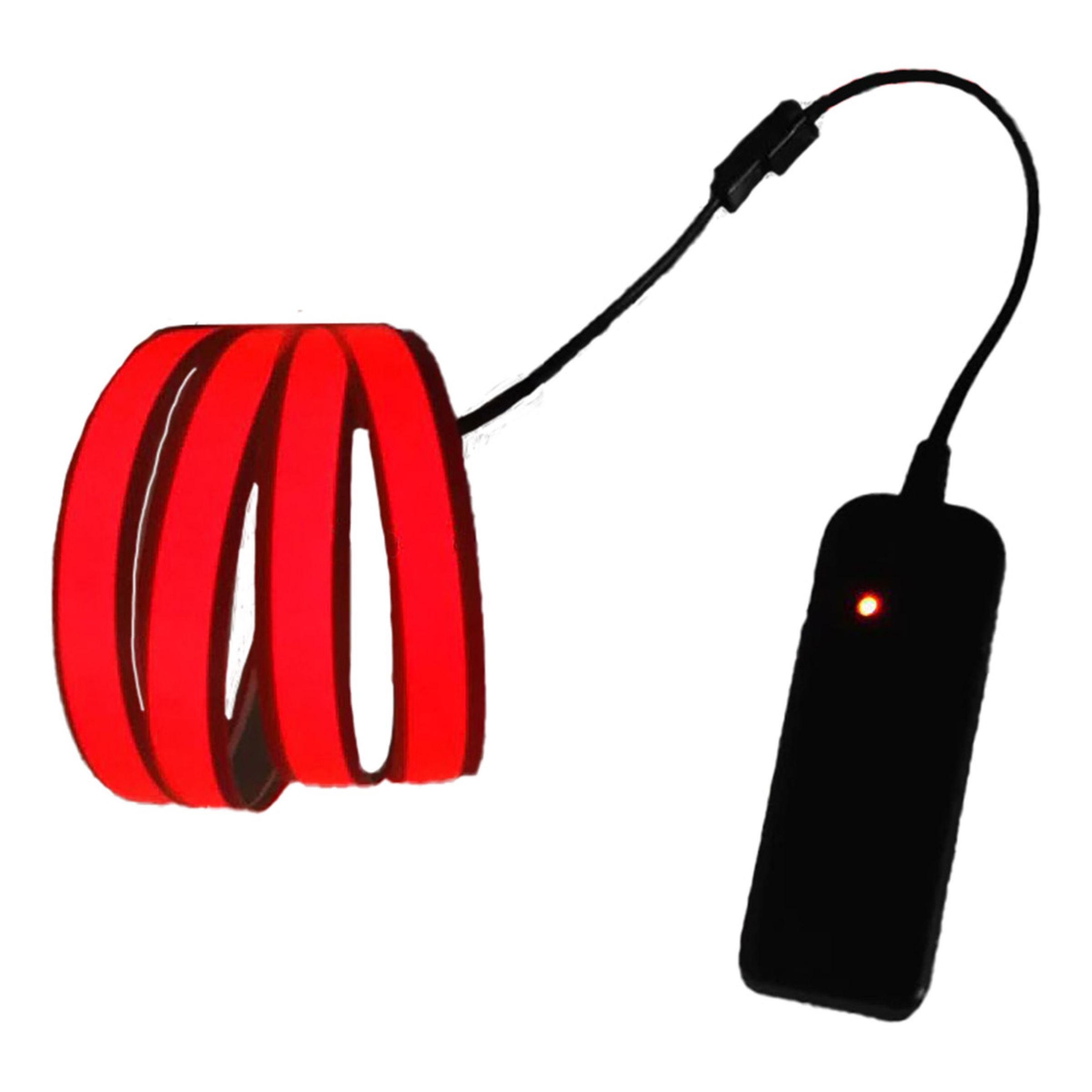 Ljudaktiverad Neon LED-Slinga - Röd