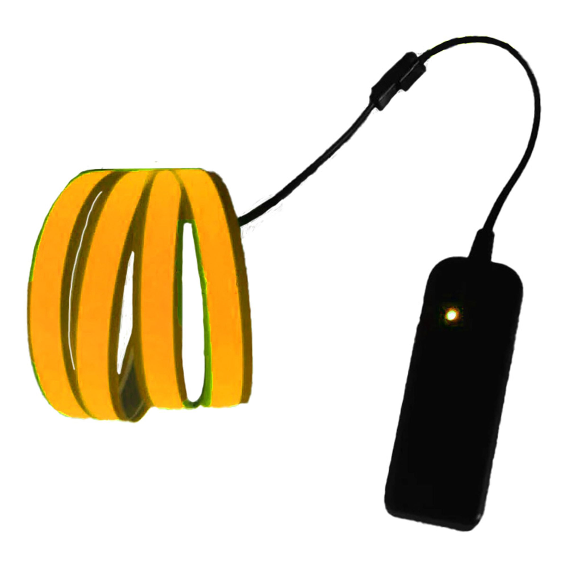 Läs mer om Ljudaktiverad Neon LED-Slinga - Orange