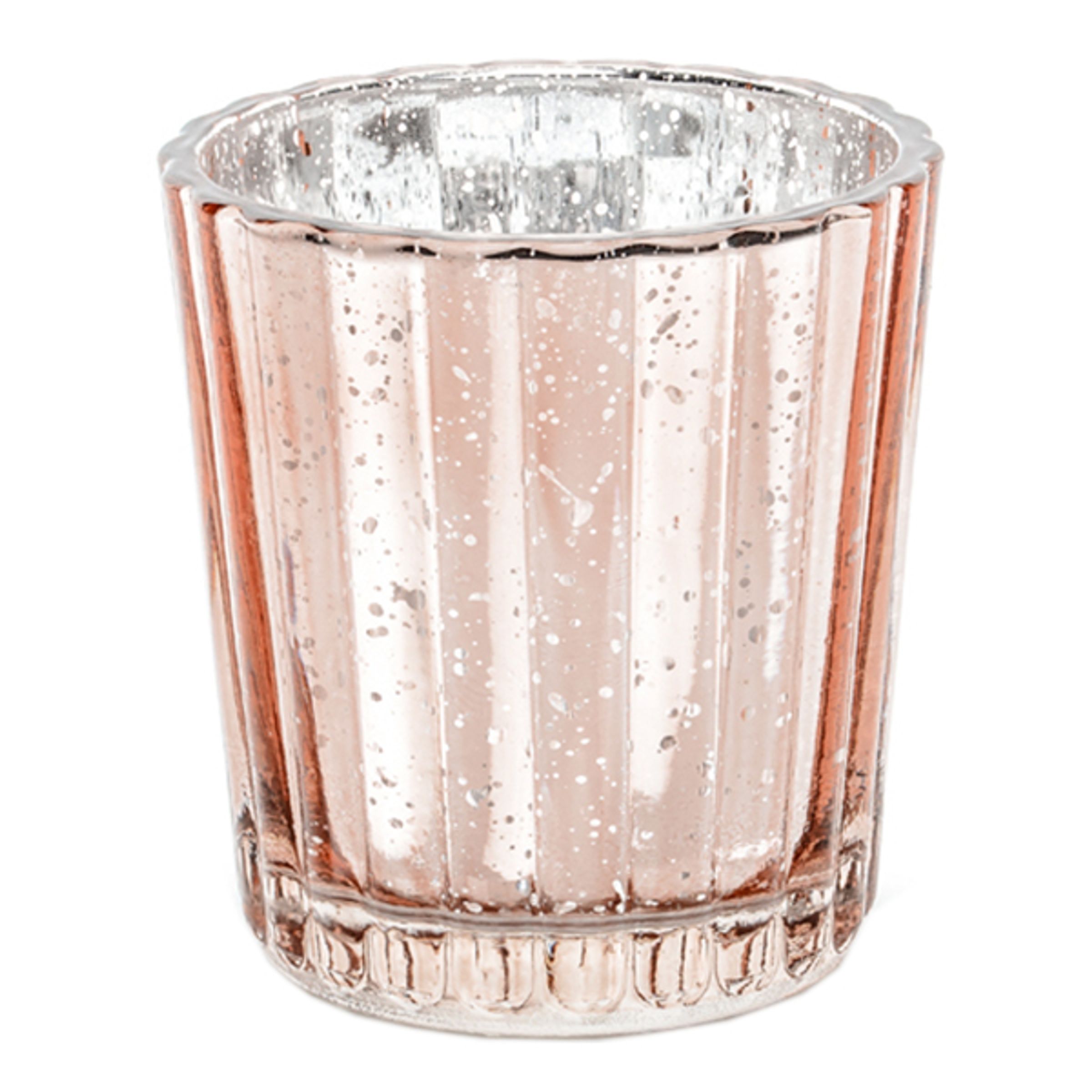 Ljushållare i Glas Roséguld - 1-pack