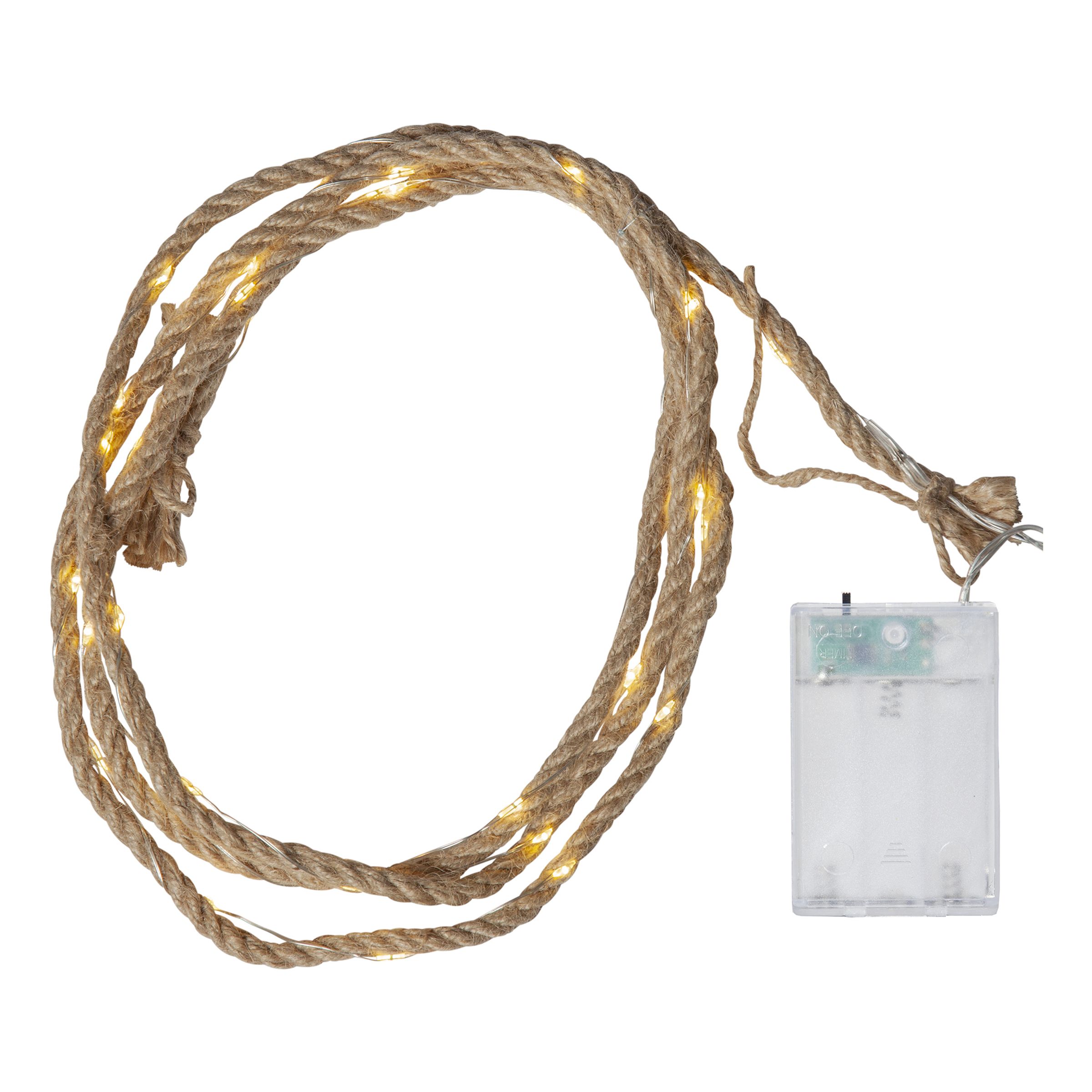 Ljusslinga Jute LED | Hem - Teman - Högtider - Jul - Juldukning | Party Outlet