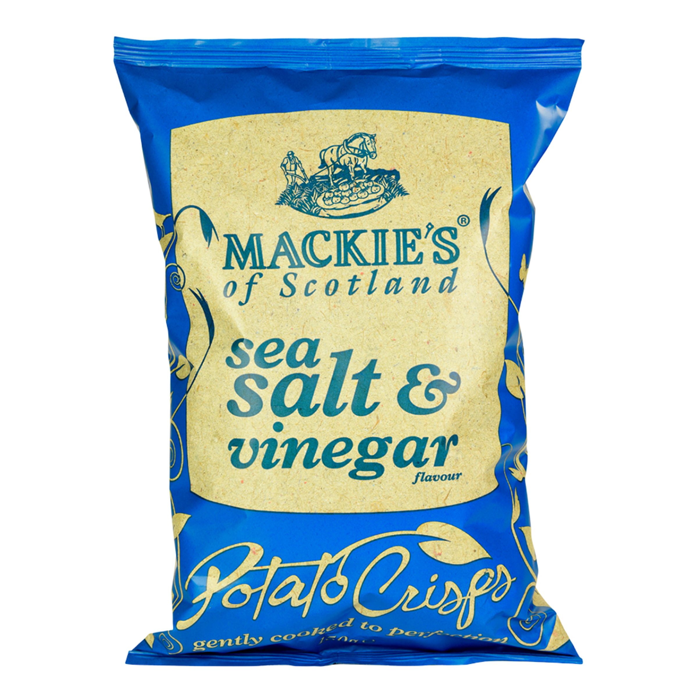 Mackie's Sea Salt & Vinegar Chips - 150 gram