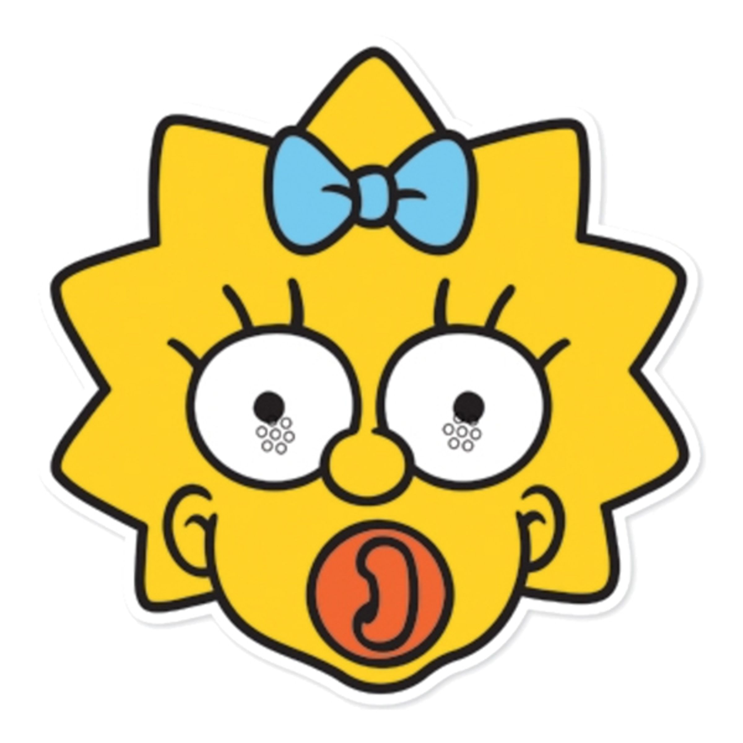 Maggie Simpson Pappmask - 1-pack
