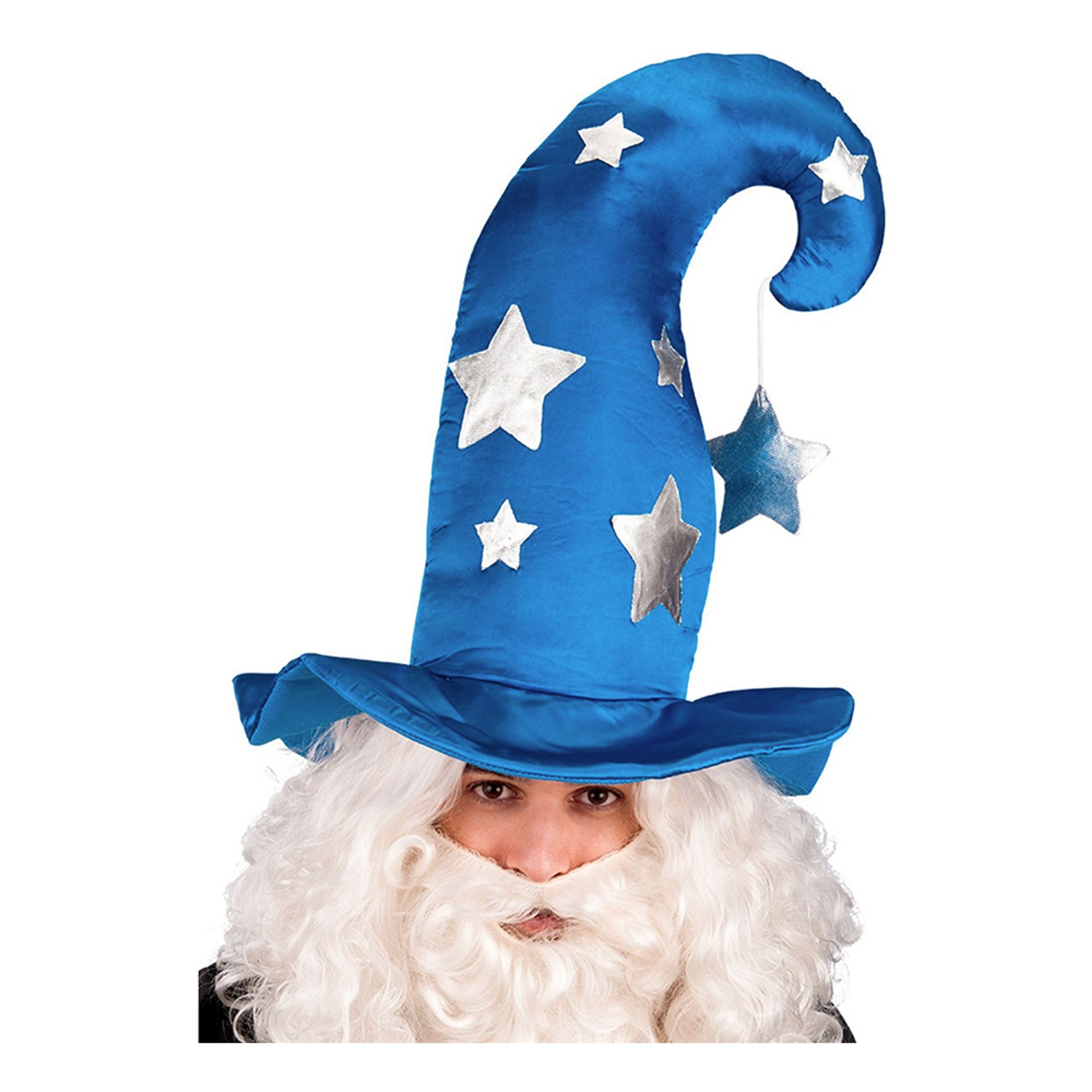 Läs mer om Magiker Hatt med Stjärnor - One size