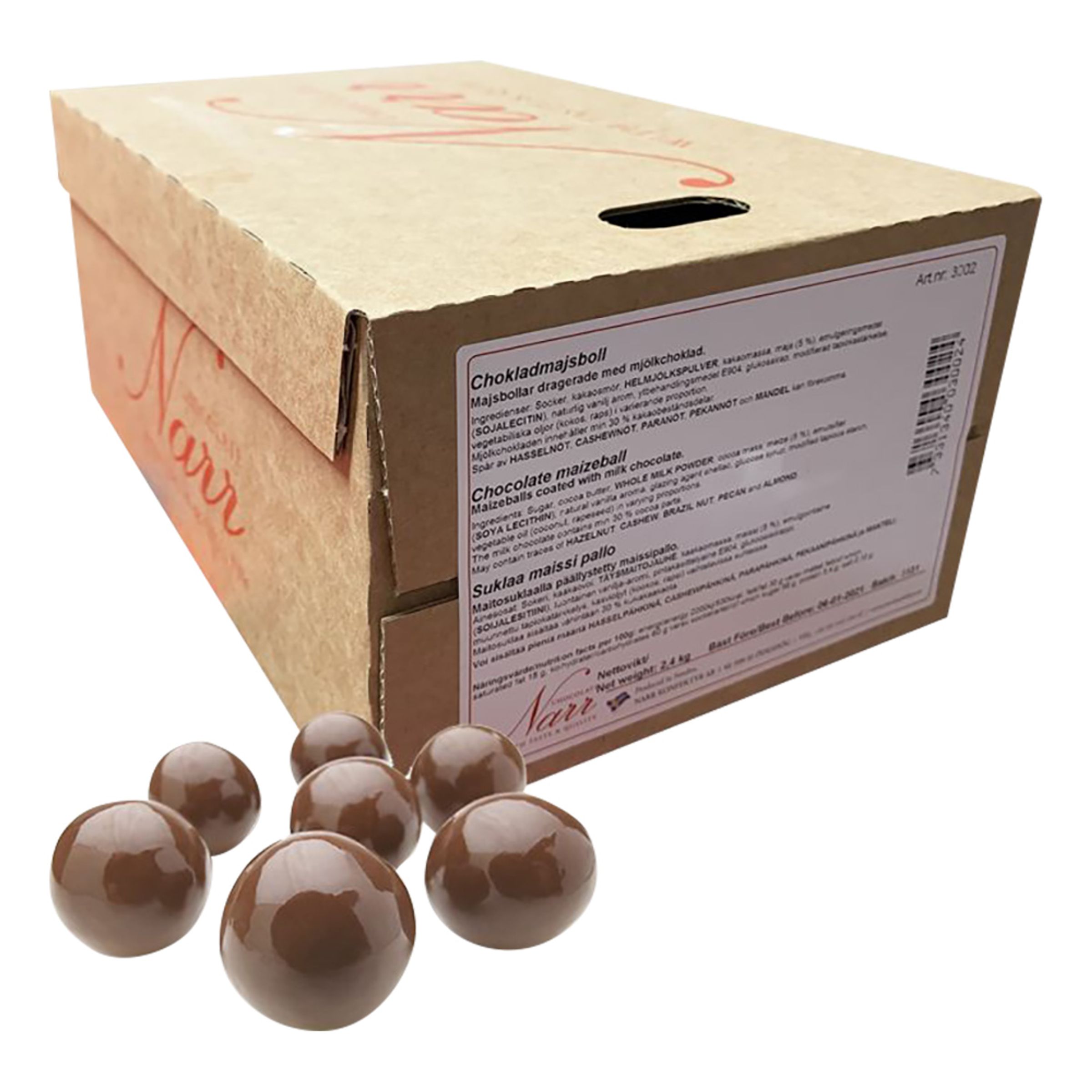 Läs mer om Majsbollar Choklad Storpack - 2,4 kg