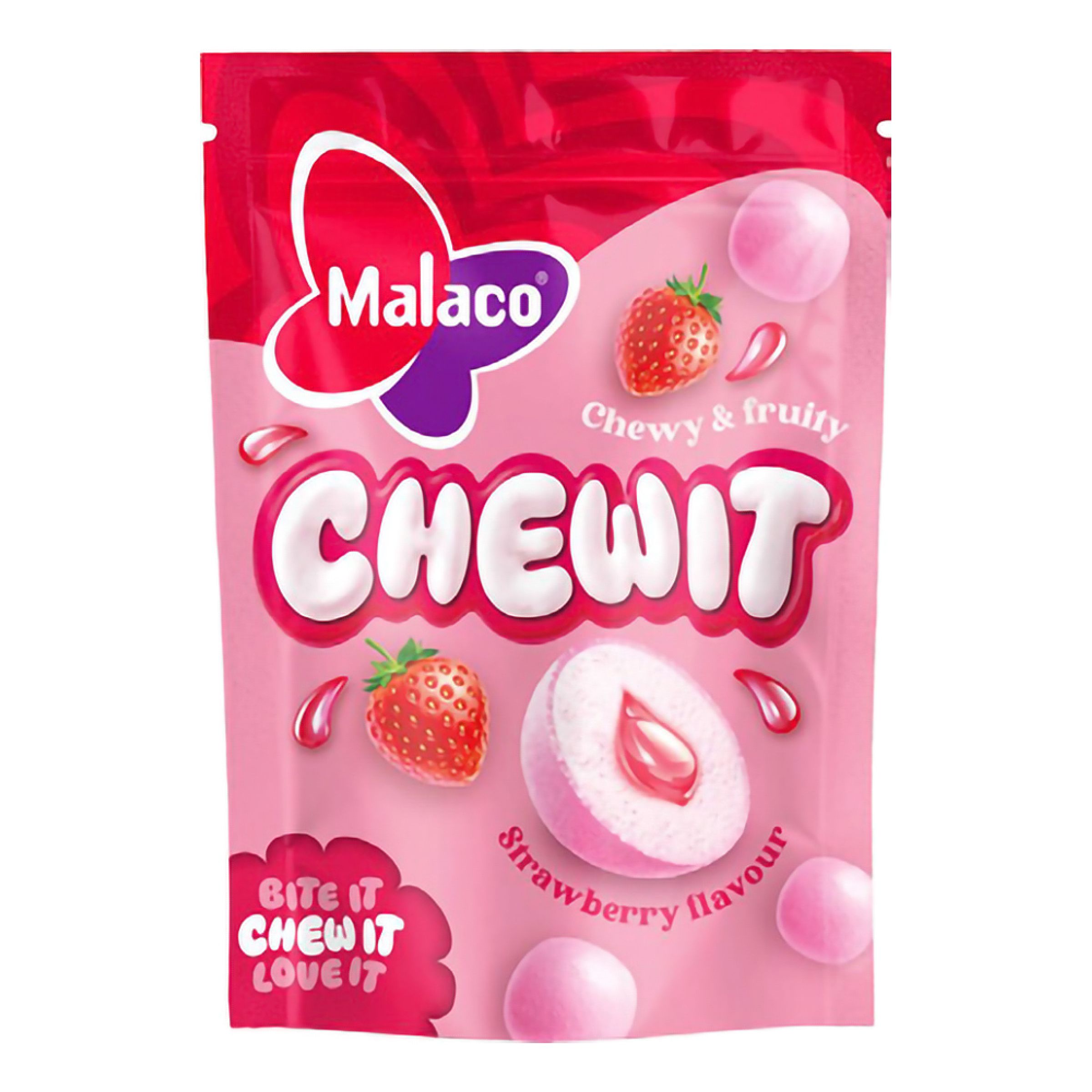 Malaco Chewit Strawberry - 115 gram | Hem - Godis & Läsk - Godis - Godispåsar | Party Outlet