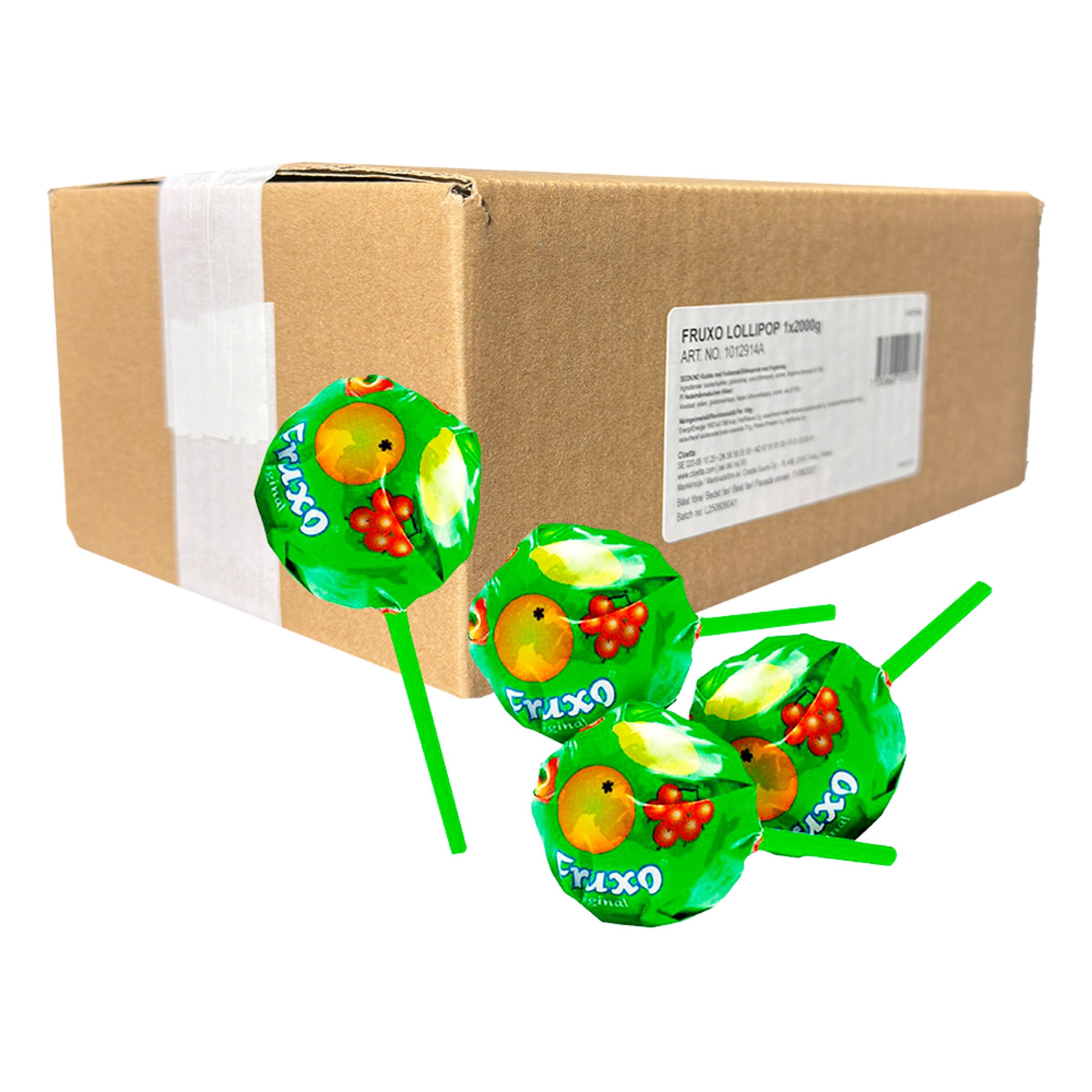 Malaco Fruxoklubba Storpack - 2 kg | Hem - Godis & Läsk - Godis - Klubbor | Maskeradspecialisten