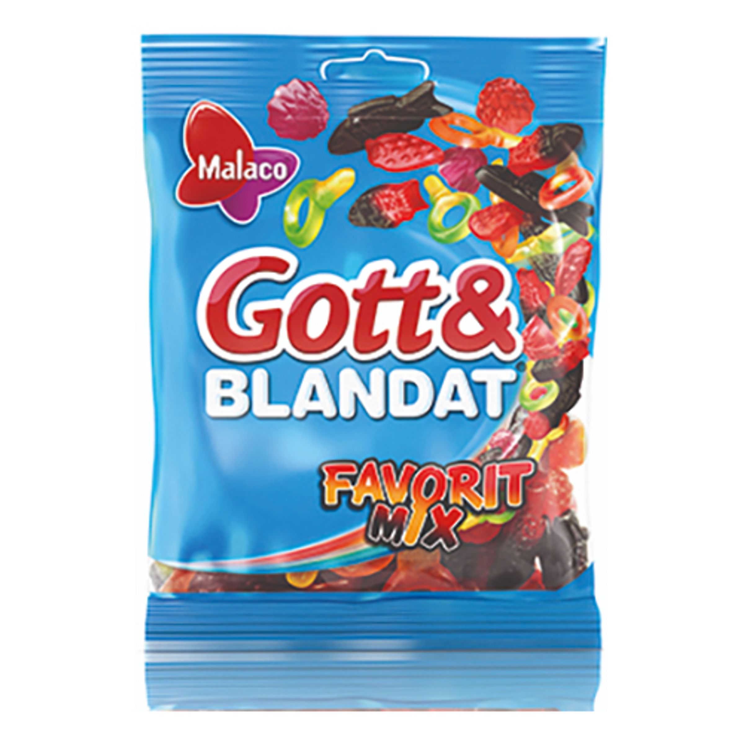 Läs mer om Malaco Gott & Blandat Favorit Mix - 140 gram