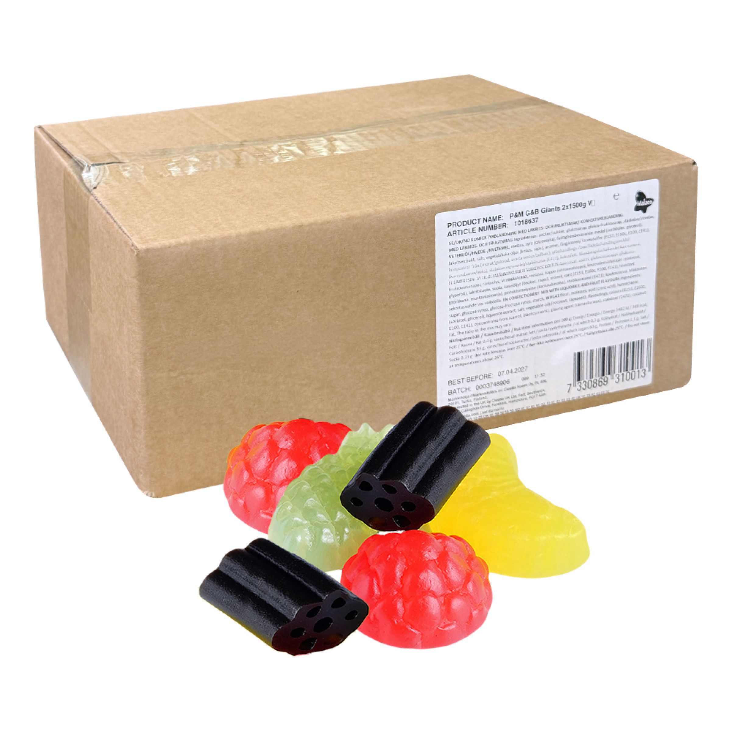 Malaco Gott & Blandat Giants Storpack - 3 kg | Hem - Godis & Läsk - Godis - Gelégodis | Pryloteket