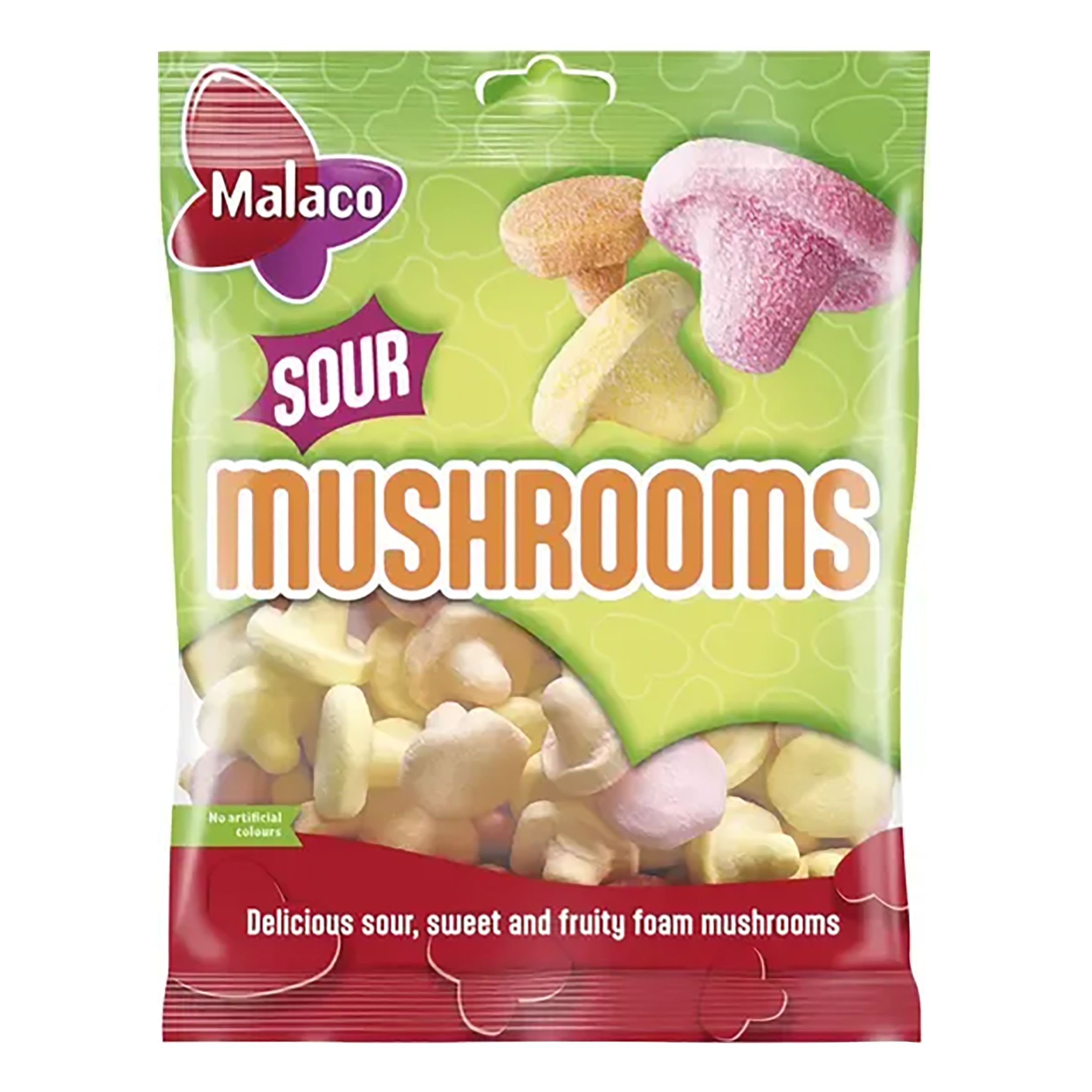 Malaco Sour Mushrooms - 100 gram | Hem - Godis & Läsk - Godis - Skumgodis | Pryloteket