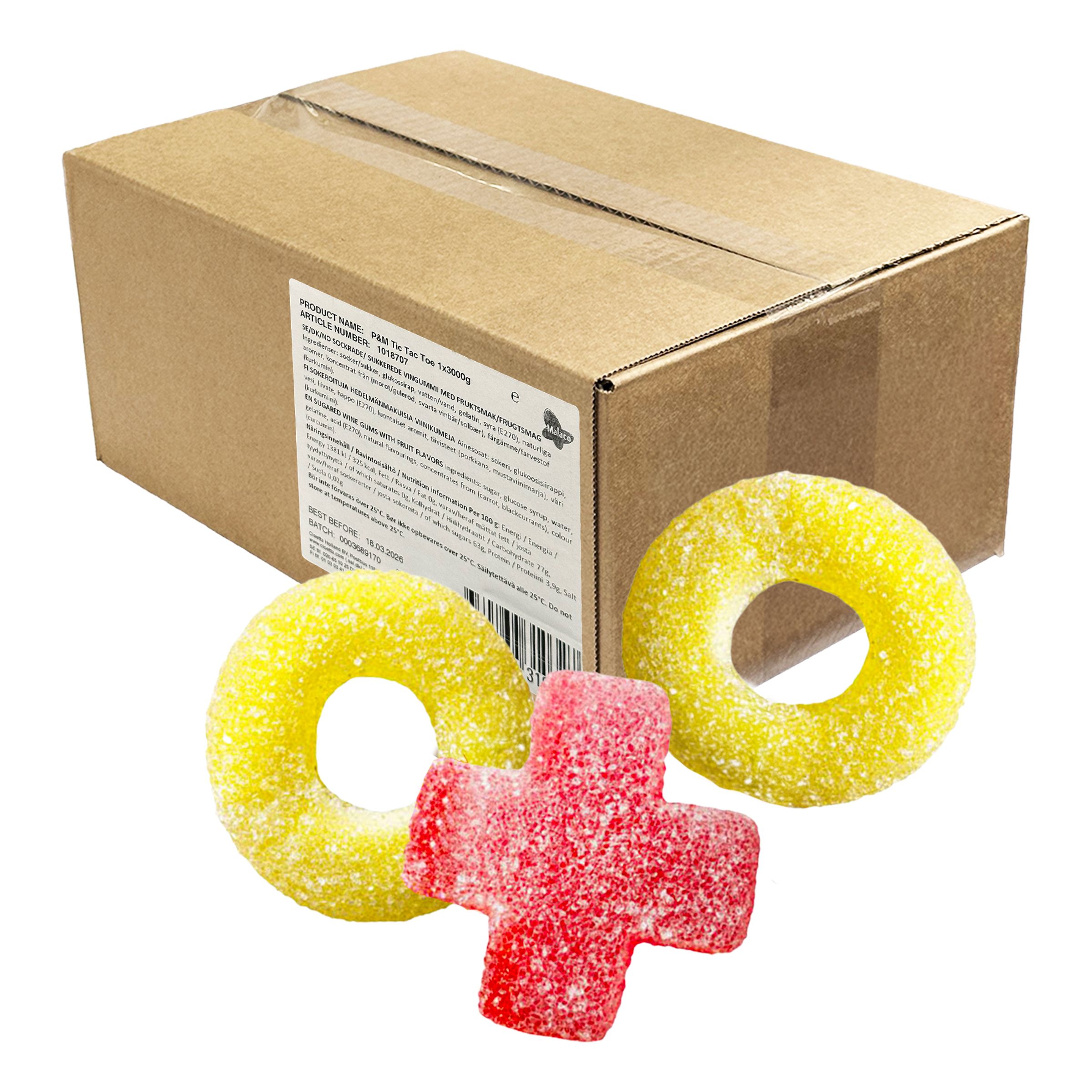 Malaco Tre i Rad Storpack - 3 kg | Hem - Godis & Läsk - Godis - Gelégodis | Maskeradspecialisten