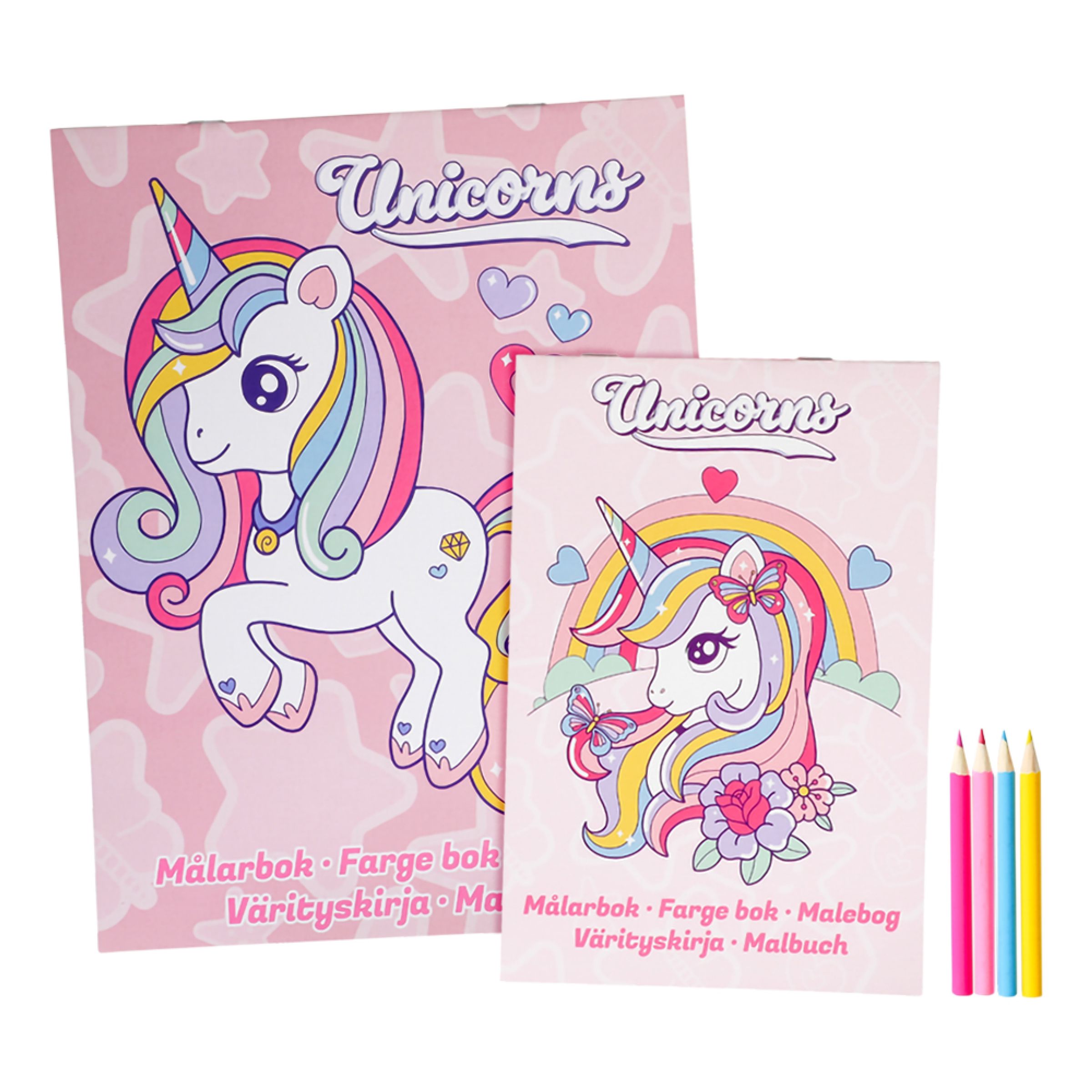 Målarbok Set Unicorns