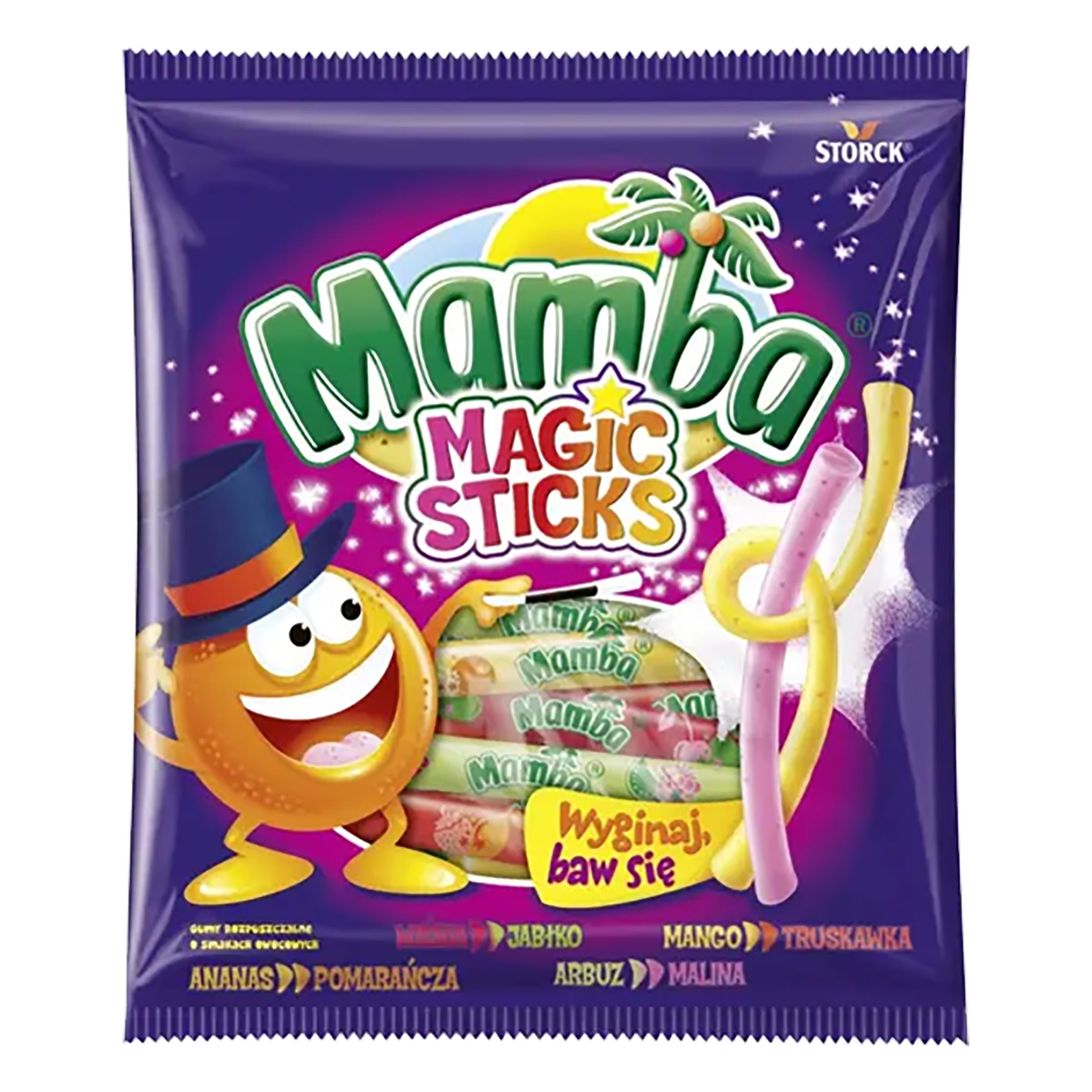 Mamba Magic Sticks Fruktkolor - 140 gram