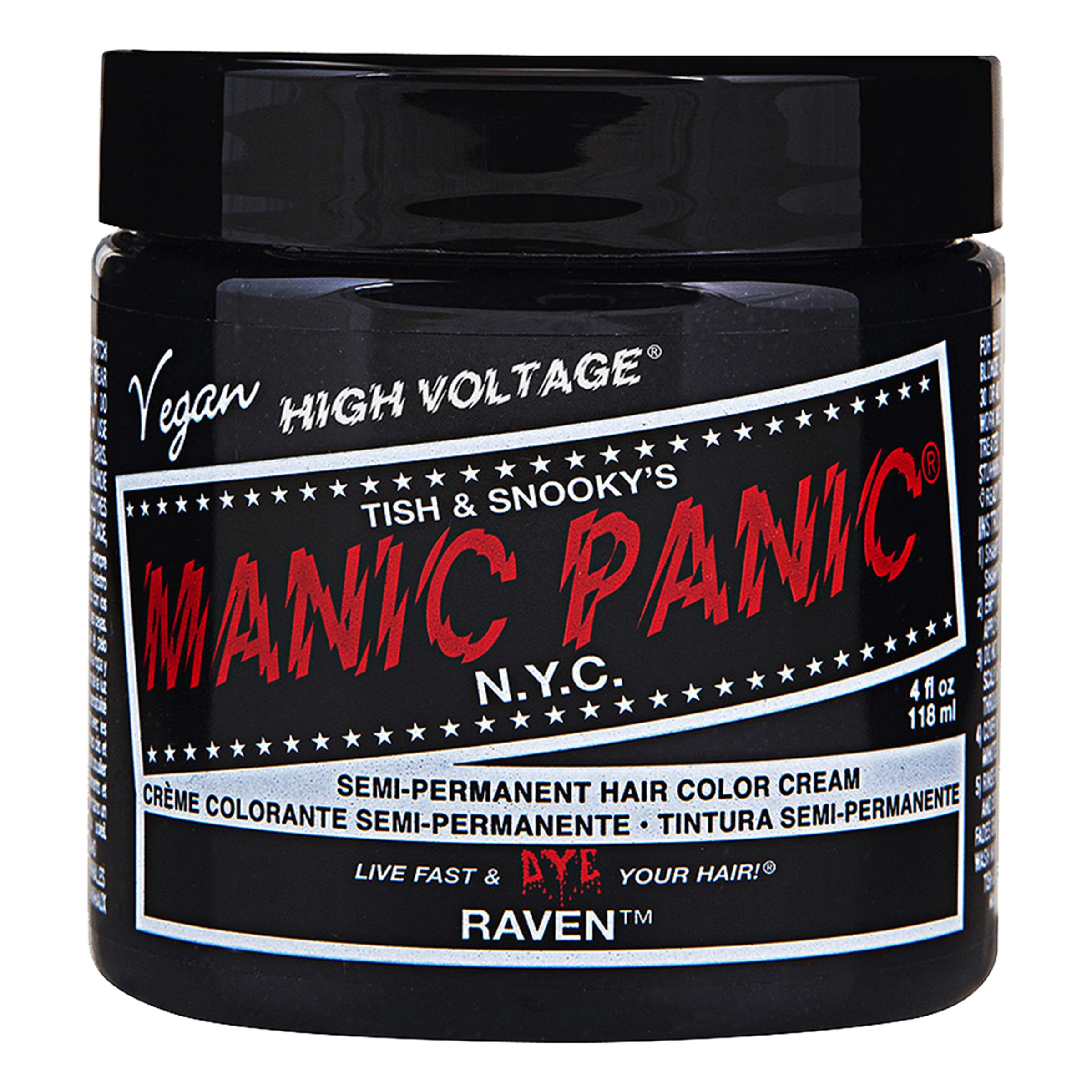 Manic Panic Raven High Semi-permanent Hårfärg - 118 ml