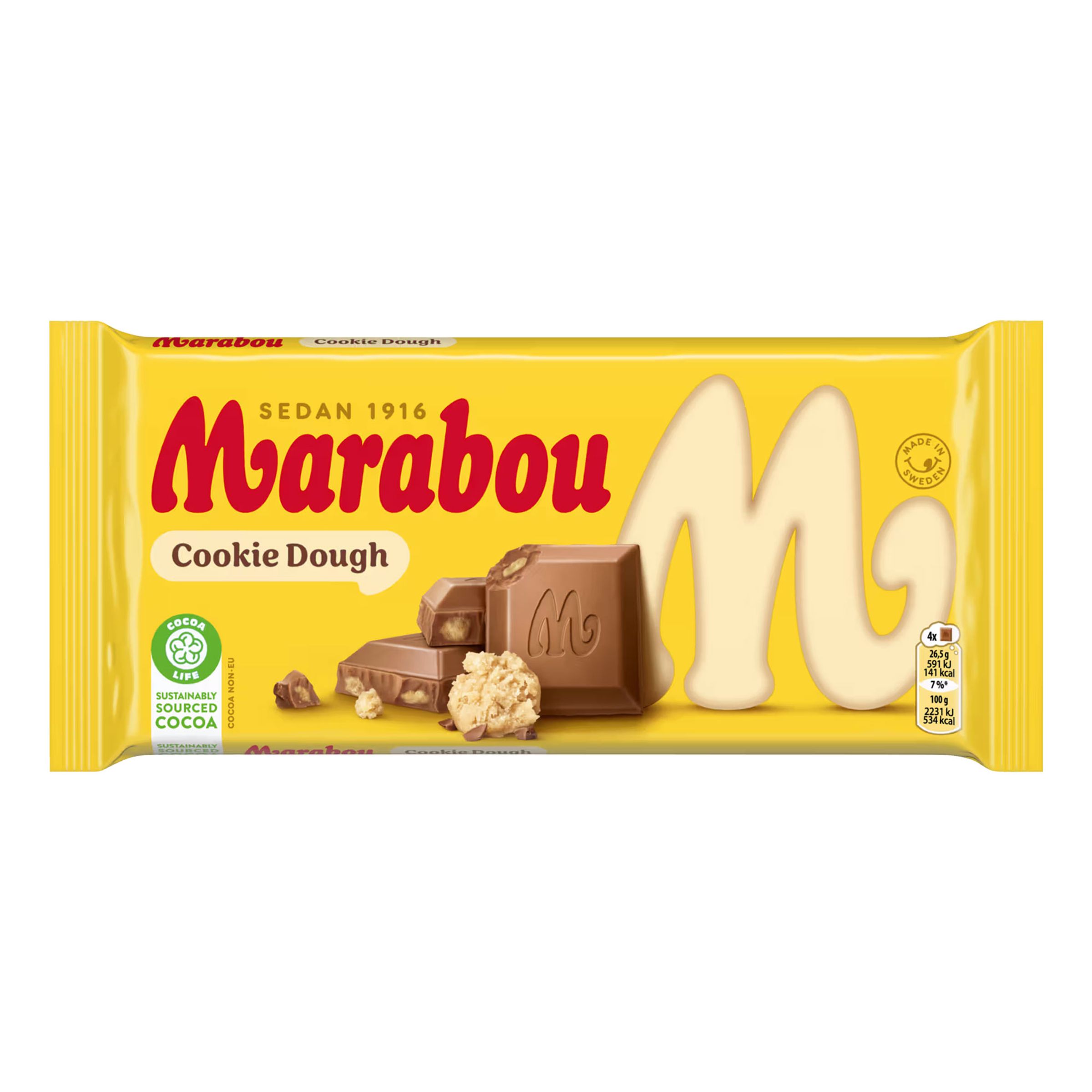 Marabou Cookie Dough Chokladkaka - 160 gram | Hem - Godis & Läsk - Godis - Choklad | Maskeradspecialisten