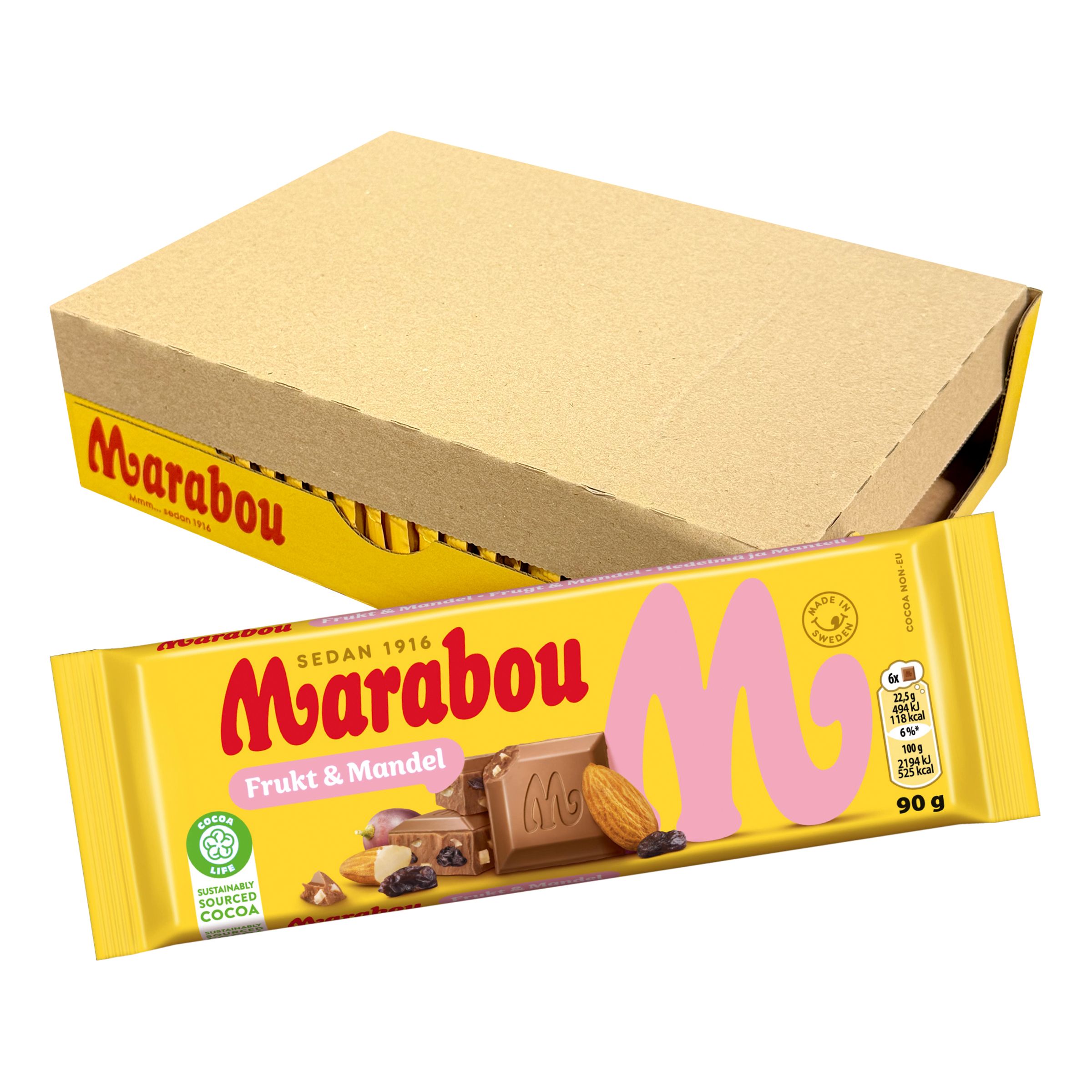 Marabou Frukt & Mandel Chokladkakor Storpack - 24-pack | Hem - Godis & Läsk - Godis - Choklad | Pryloteket