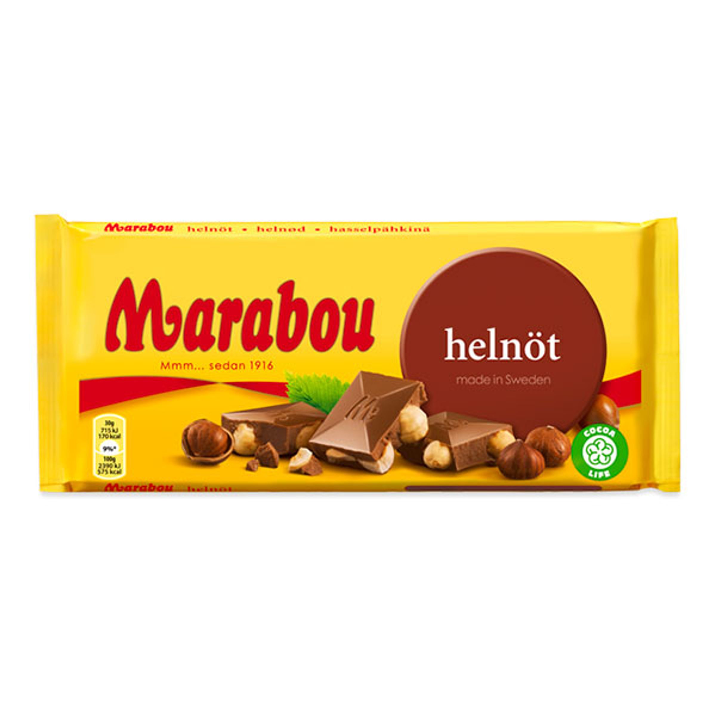 Läs mer om Marabou Helnöt Chokladkaka - 200 gram