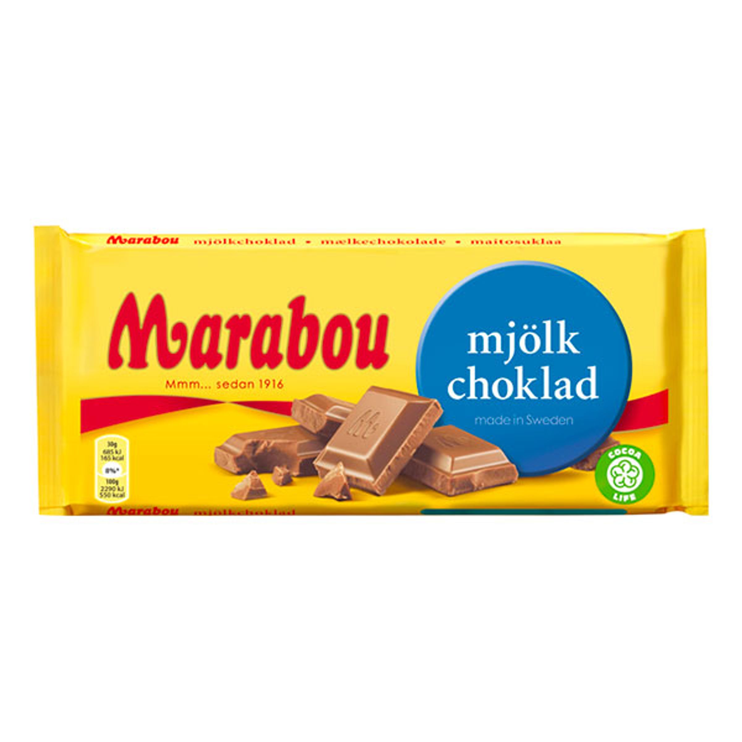 Marabou Mjölkchoklad Chokladkaka - 200 gram