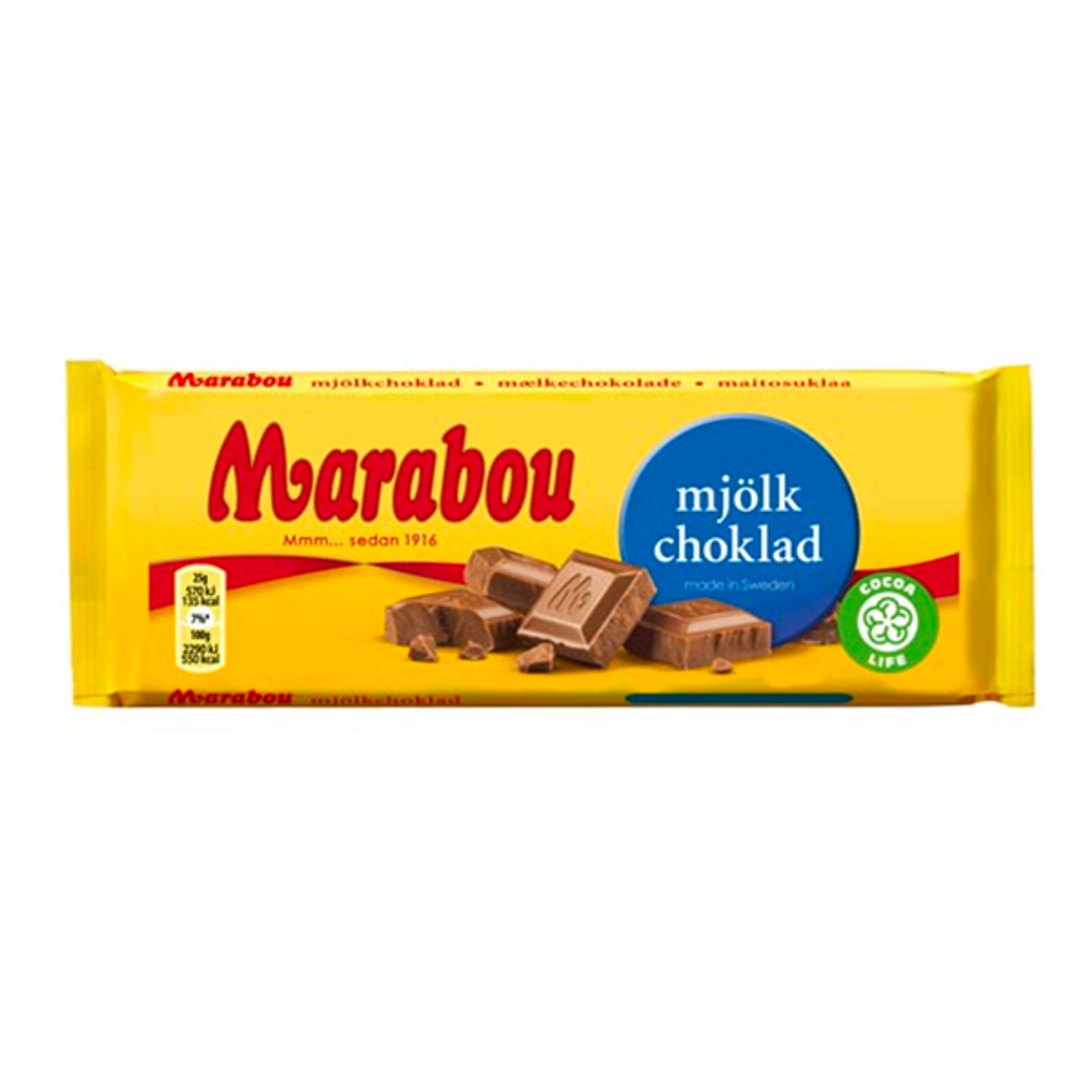 Läs mer om Marabou Mjölkchoklad Chokladkaka - 100 gram