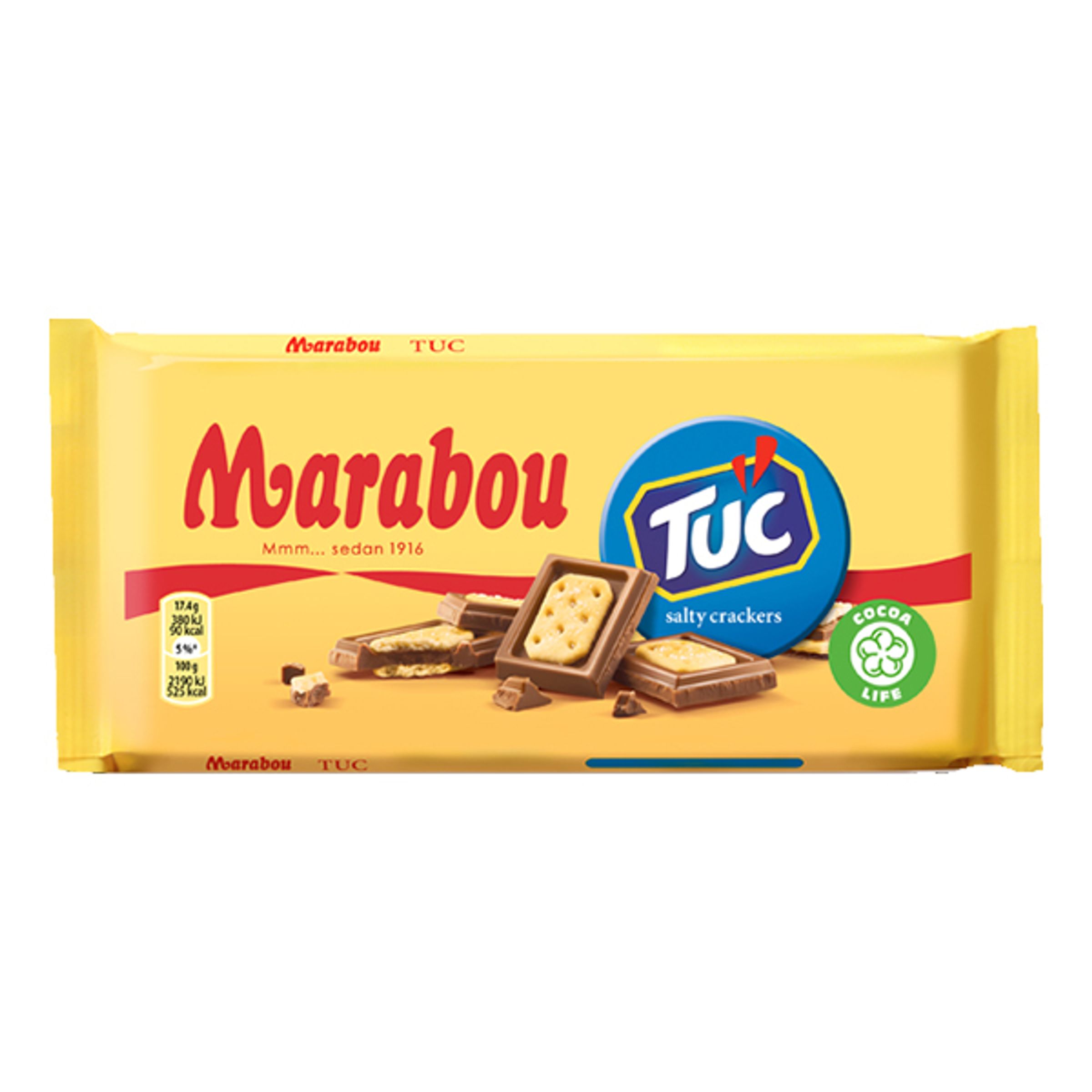 Läs mer om Marabou Salty Crackers TUC Chokladkaka - 87 gram