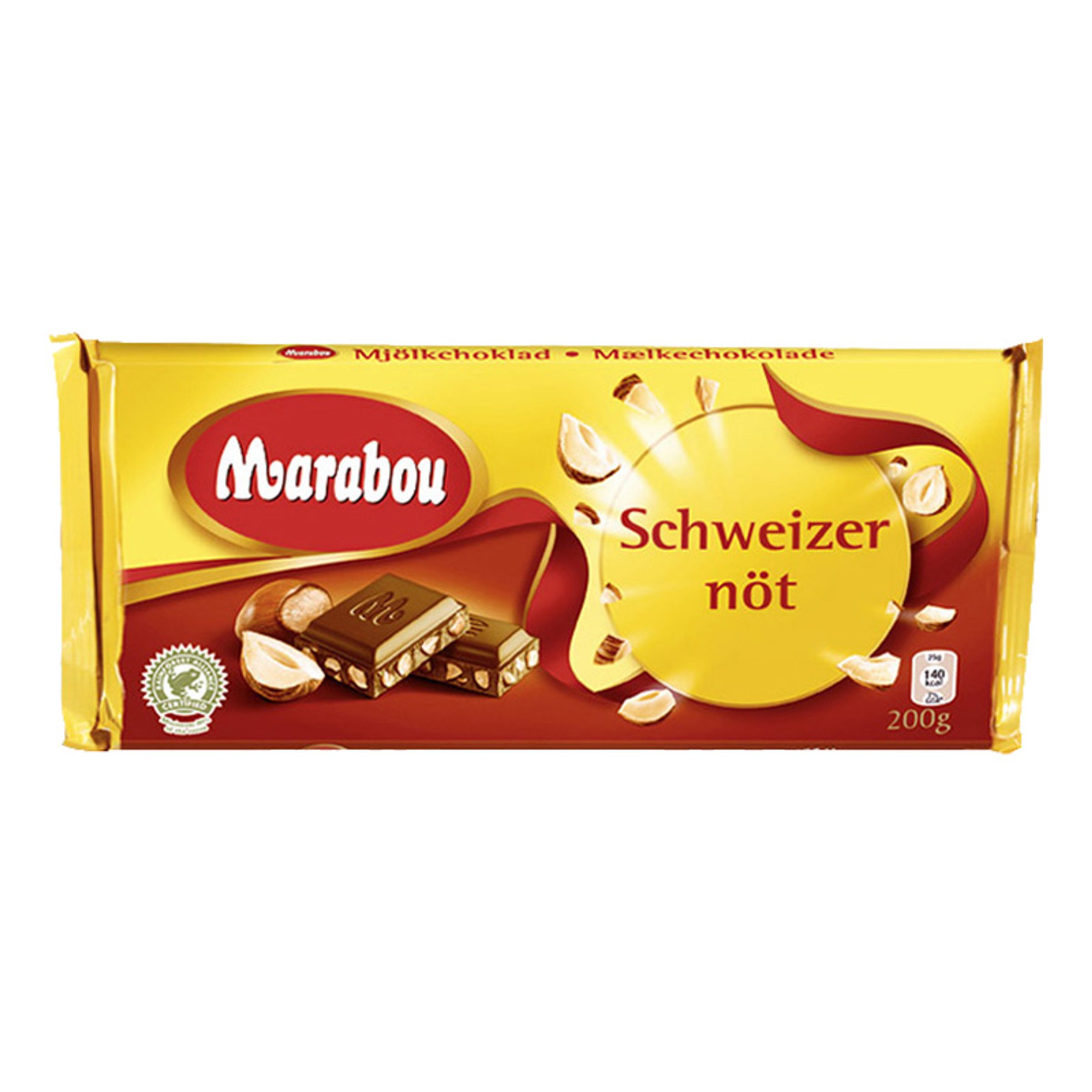 Läs mer om Marabou Schweizernöt Chokladkaka - 200 gram
