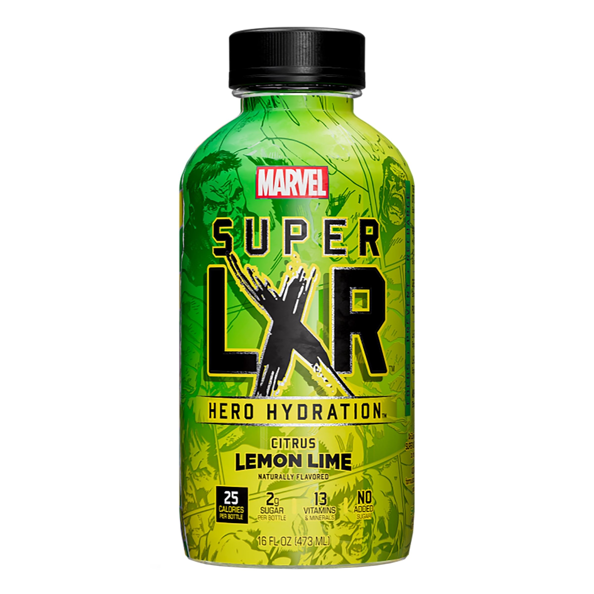 Läs mer om Marvel Super LXR Hero Hydration Citrus Lemon Lime - 473 ml