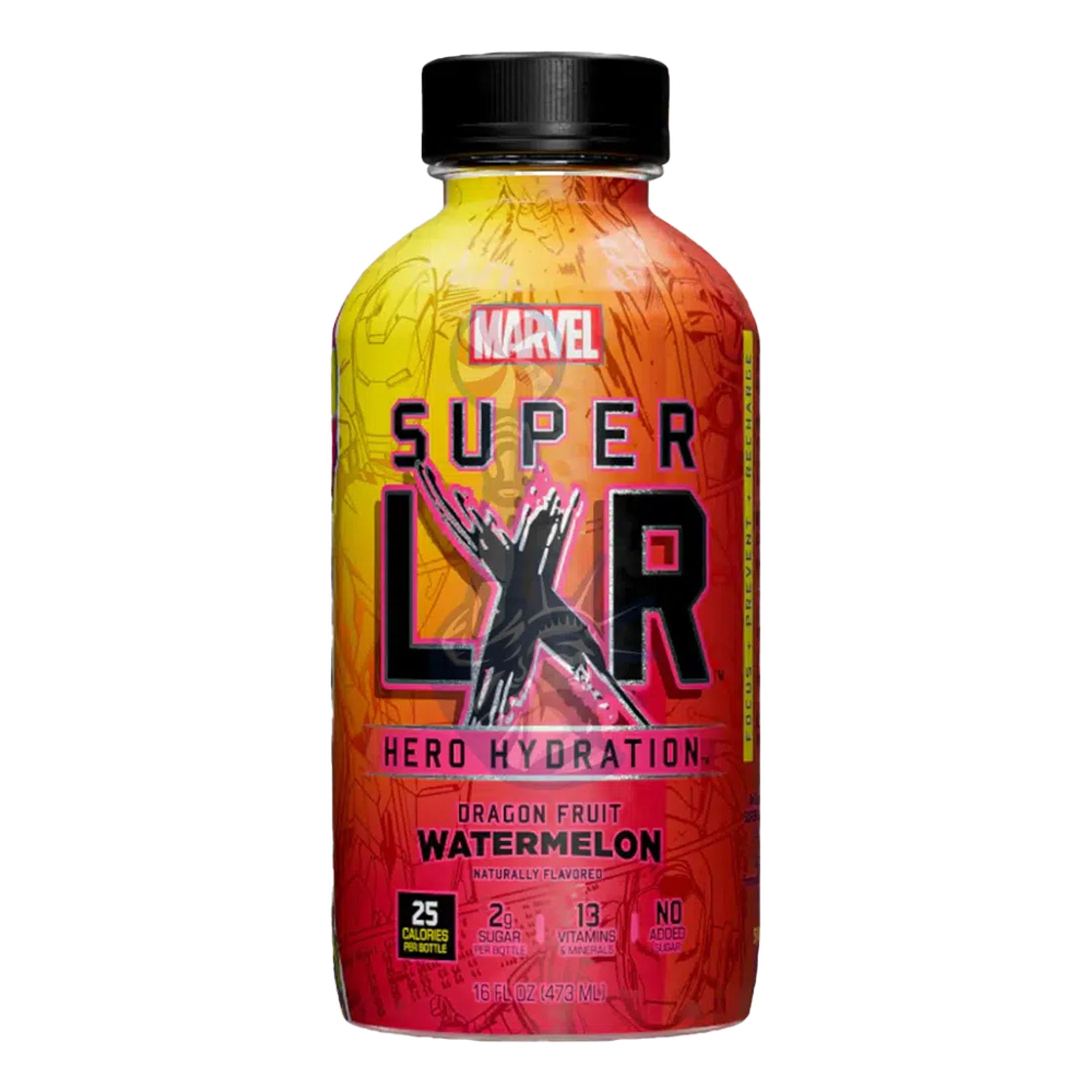 Läs mer om Marvel Super LXR Hero Hydration Dragon Fruit Watermelon - 473 ml