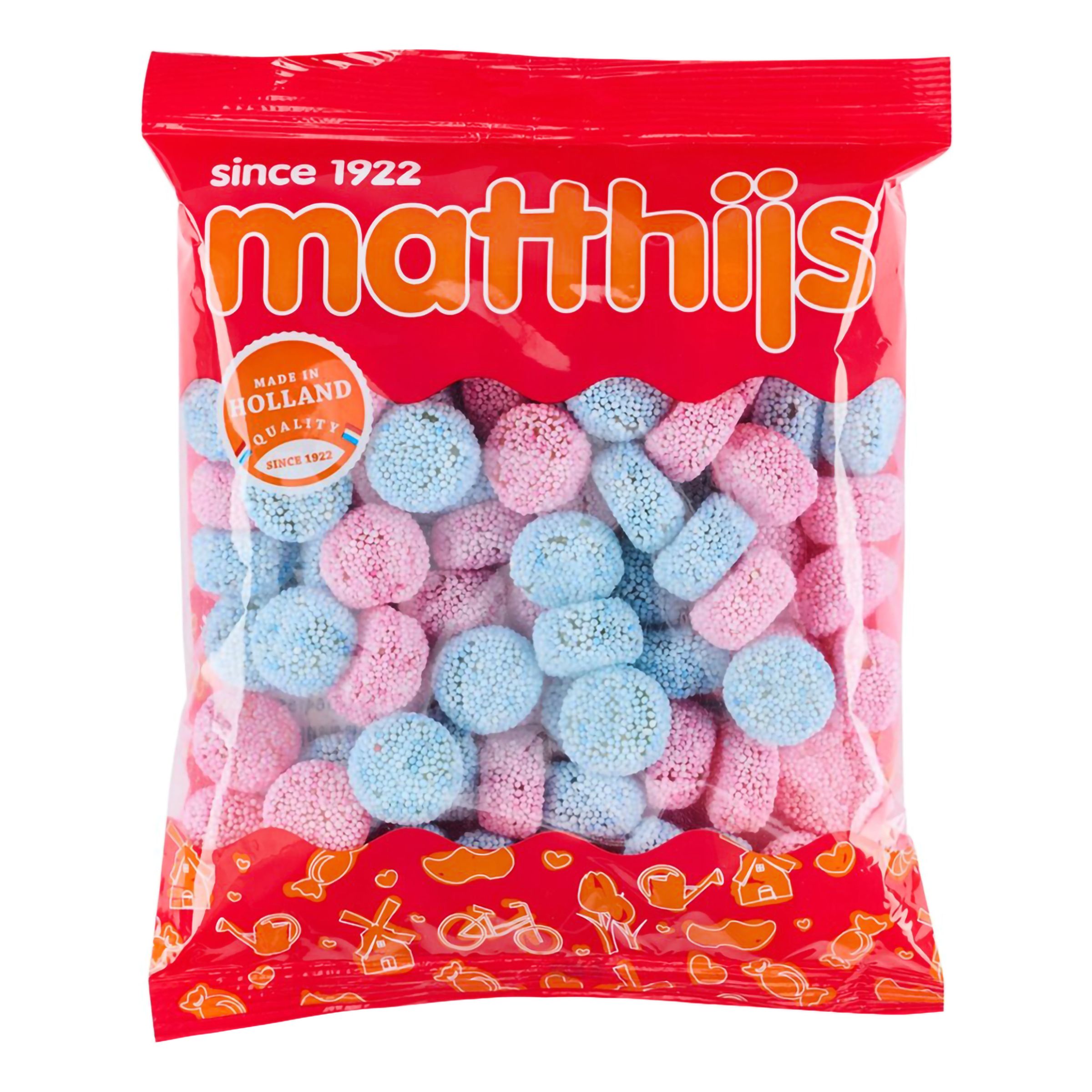 Matthijs Rosa och Blå Knappar - 400 g | Hem - Godis & Läsk - Godis - Lakrits | Pryloteket