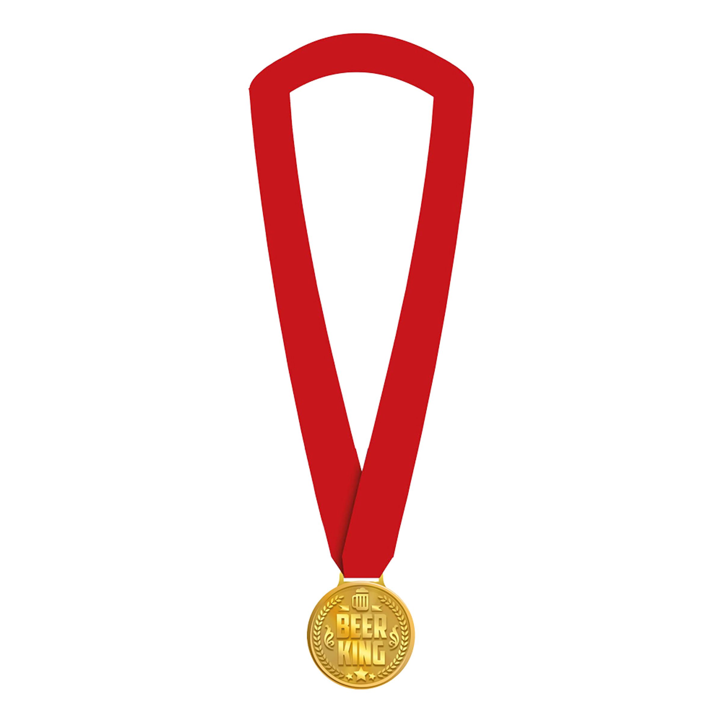 Medalj Beer King | Hem - Maskerad - Tillbehör - Utmärkelser | Pryloteket