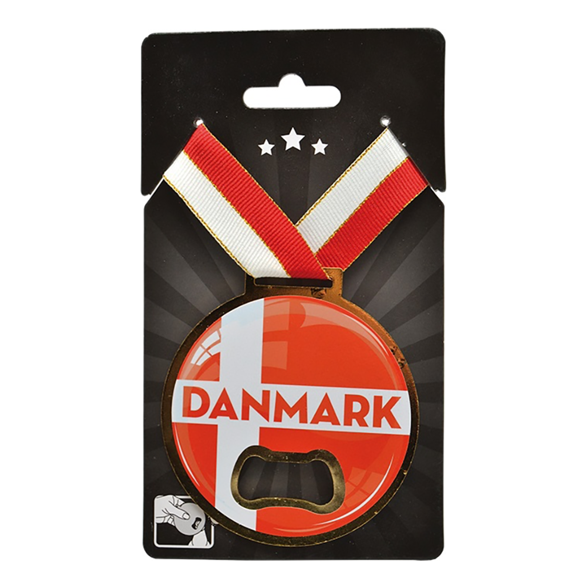 Medalj med Kapsylöppnare Danmark