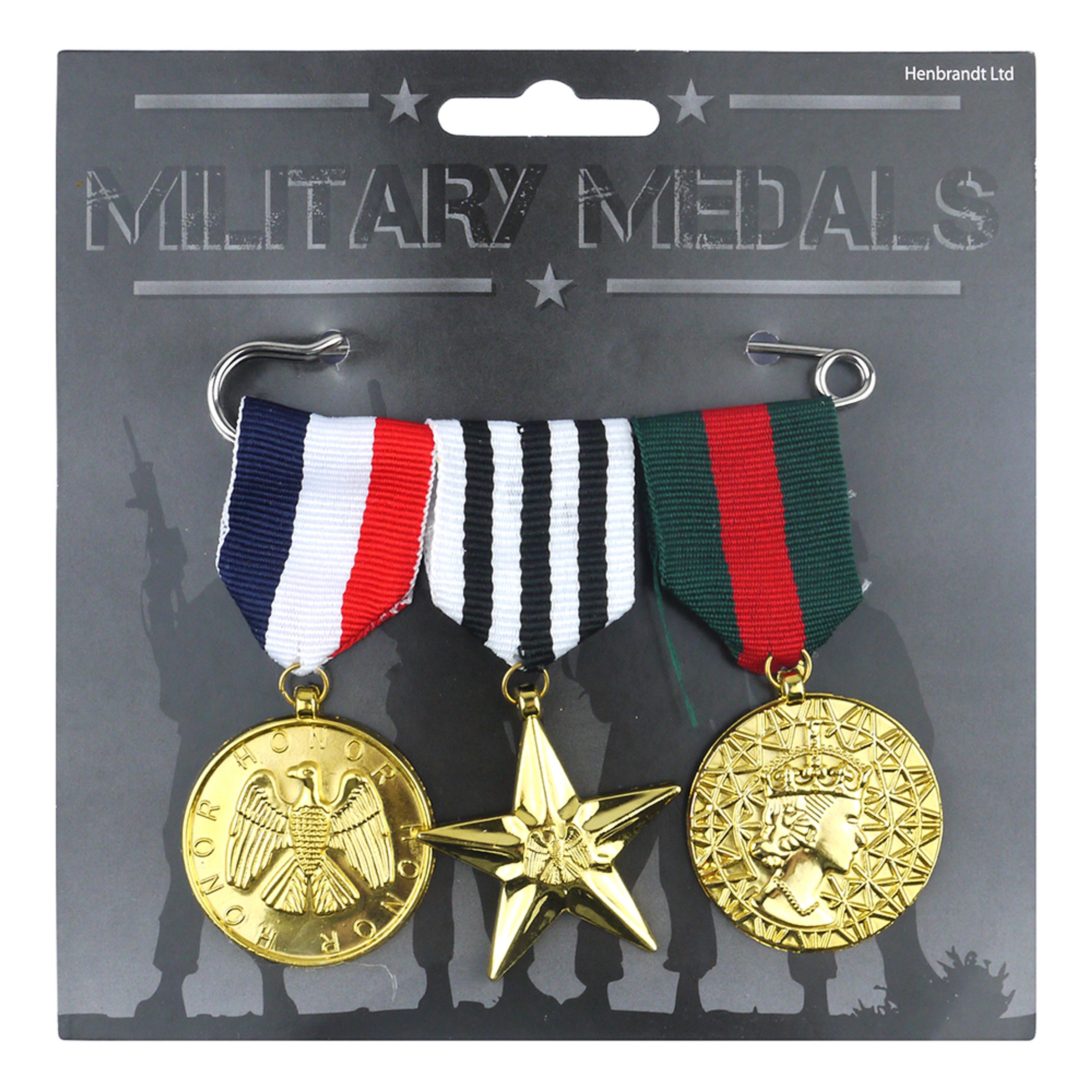 Medalj Set Militär - 3-pack