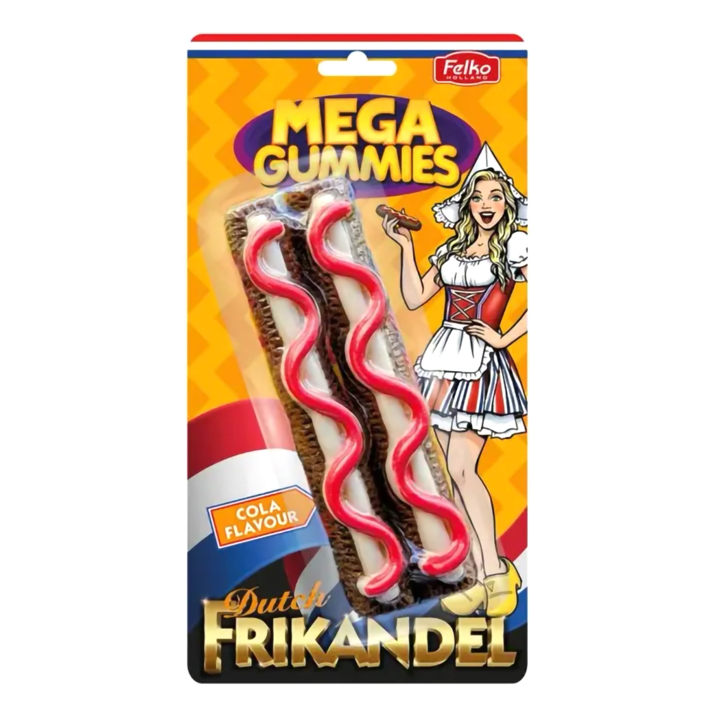 Mega Gummies Dutch Frikandel - 120 g | Hem - Godis & Läsk - Godis - Amerikanskt Godis | Maskeradspecialisten
