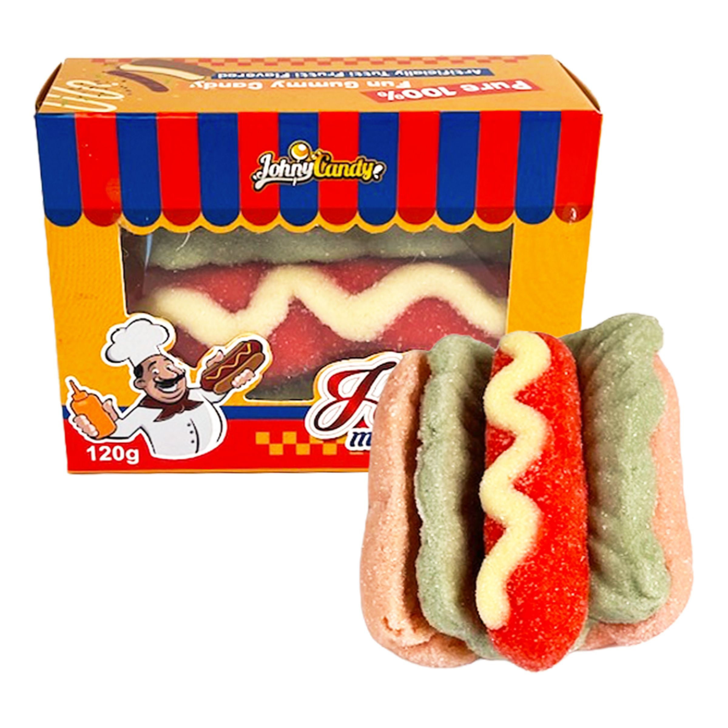 Mega Hotdog Marshmallows - 120 g | Hem - Godis & Läsk - Godis - Skumgodis | Pryloteket