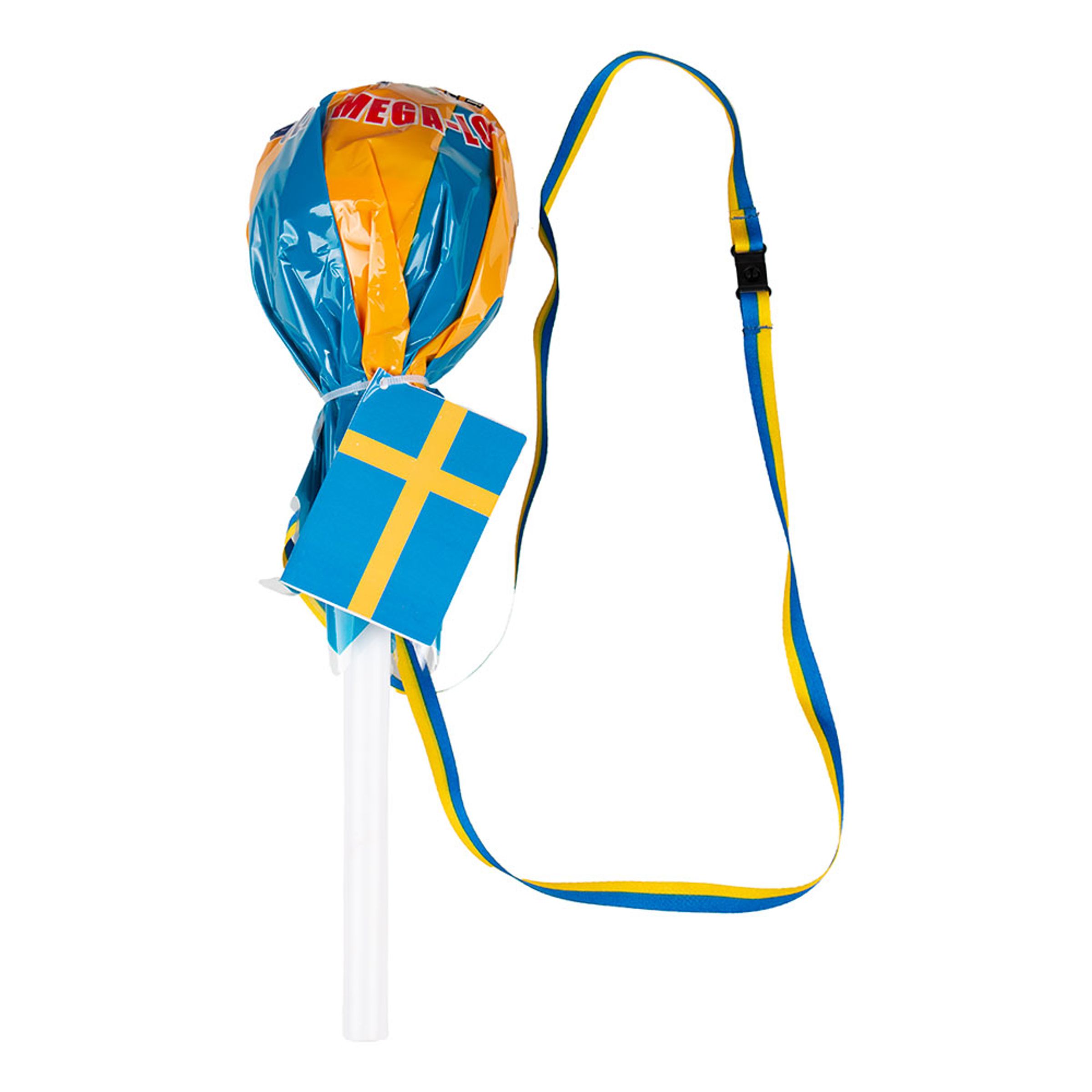 Mega Lolly Blå/Gul Klubba - 80 gram