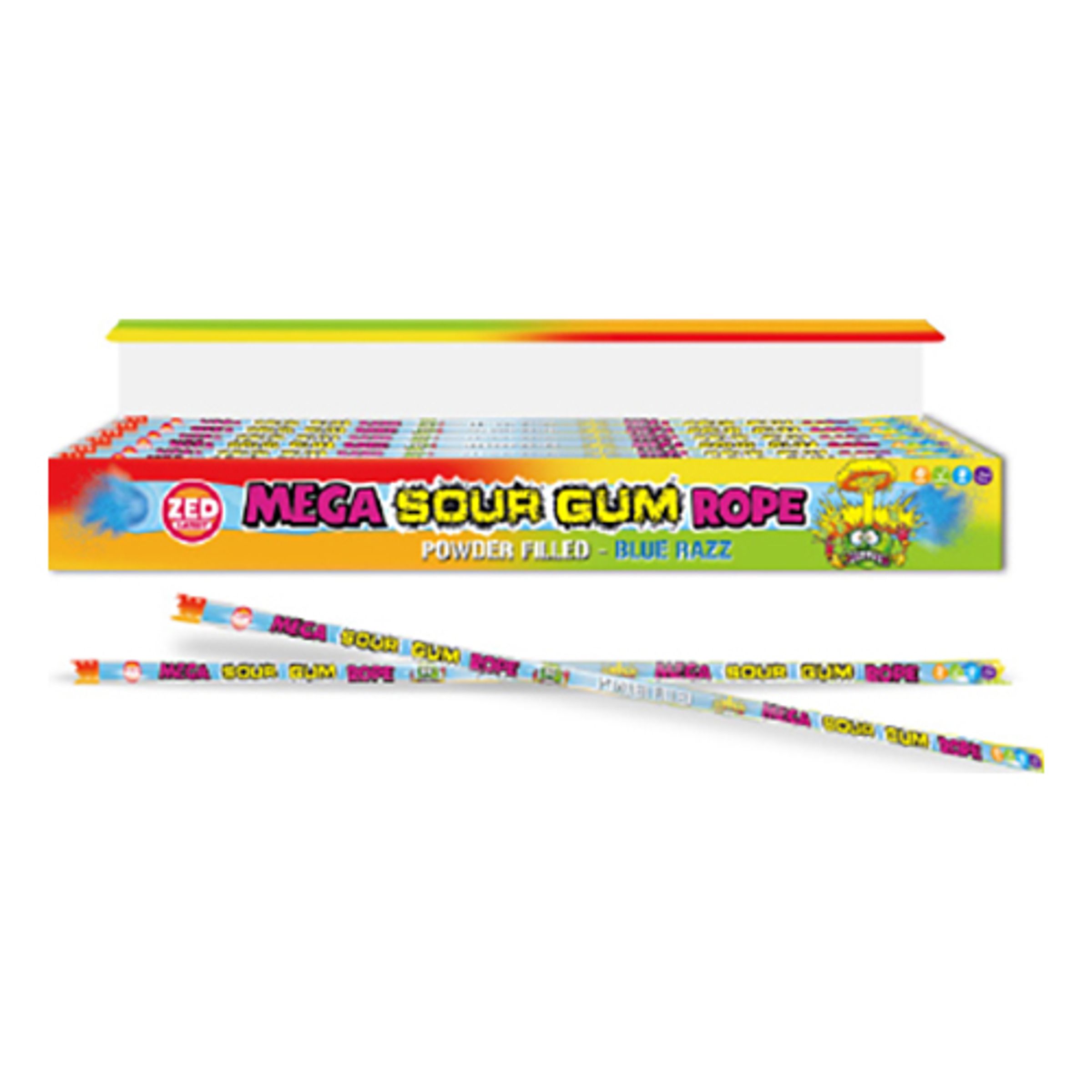 Mega Sour Gum Rope - 30 gram