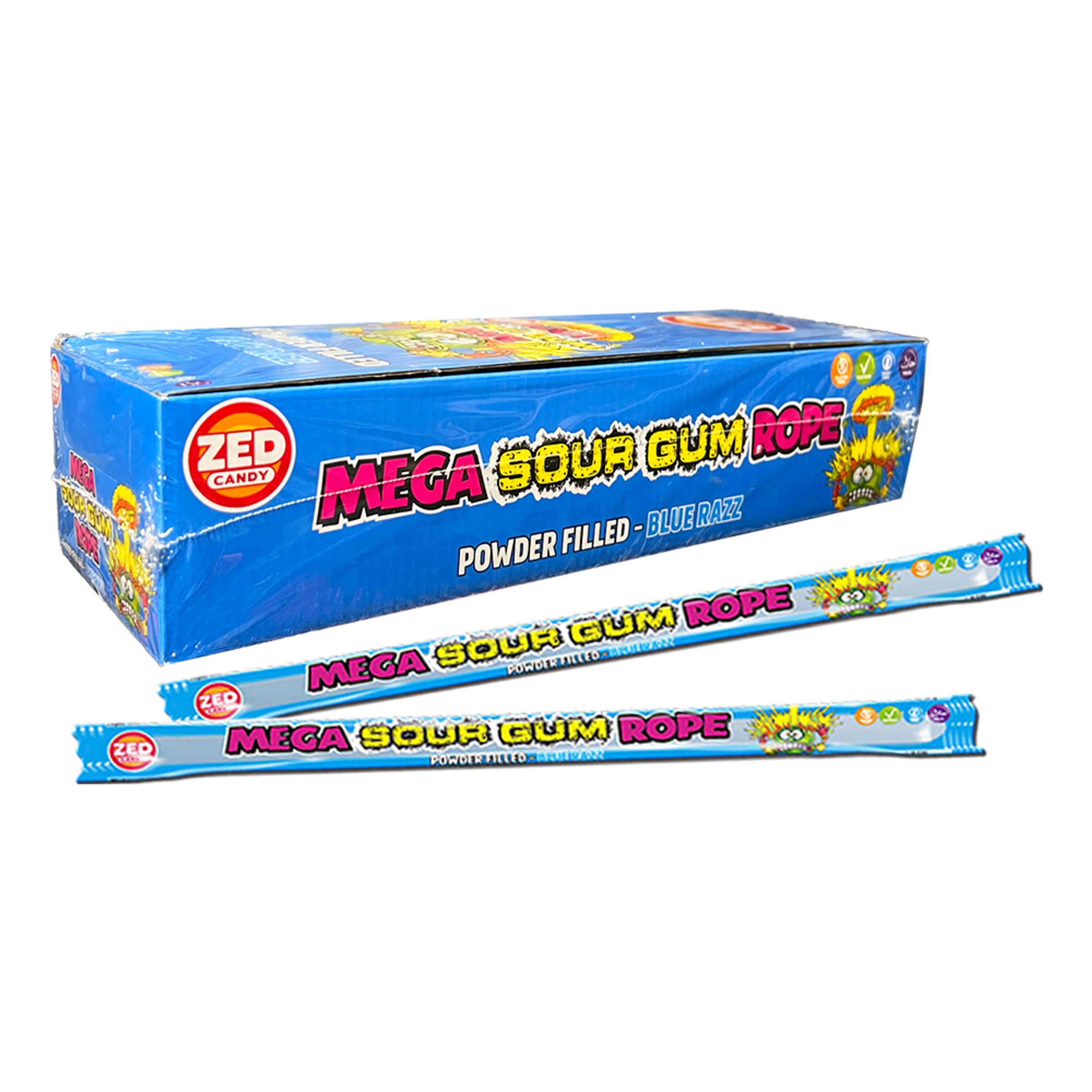 Mega Sour Gum Rope Storpack - 40-pack