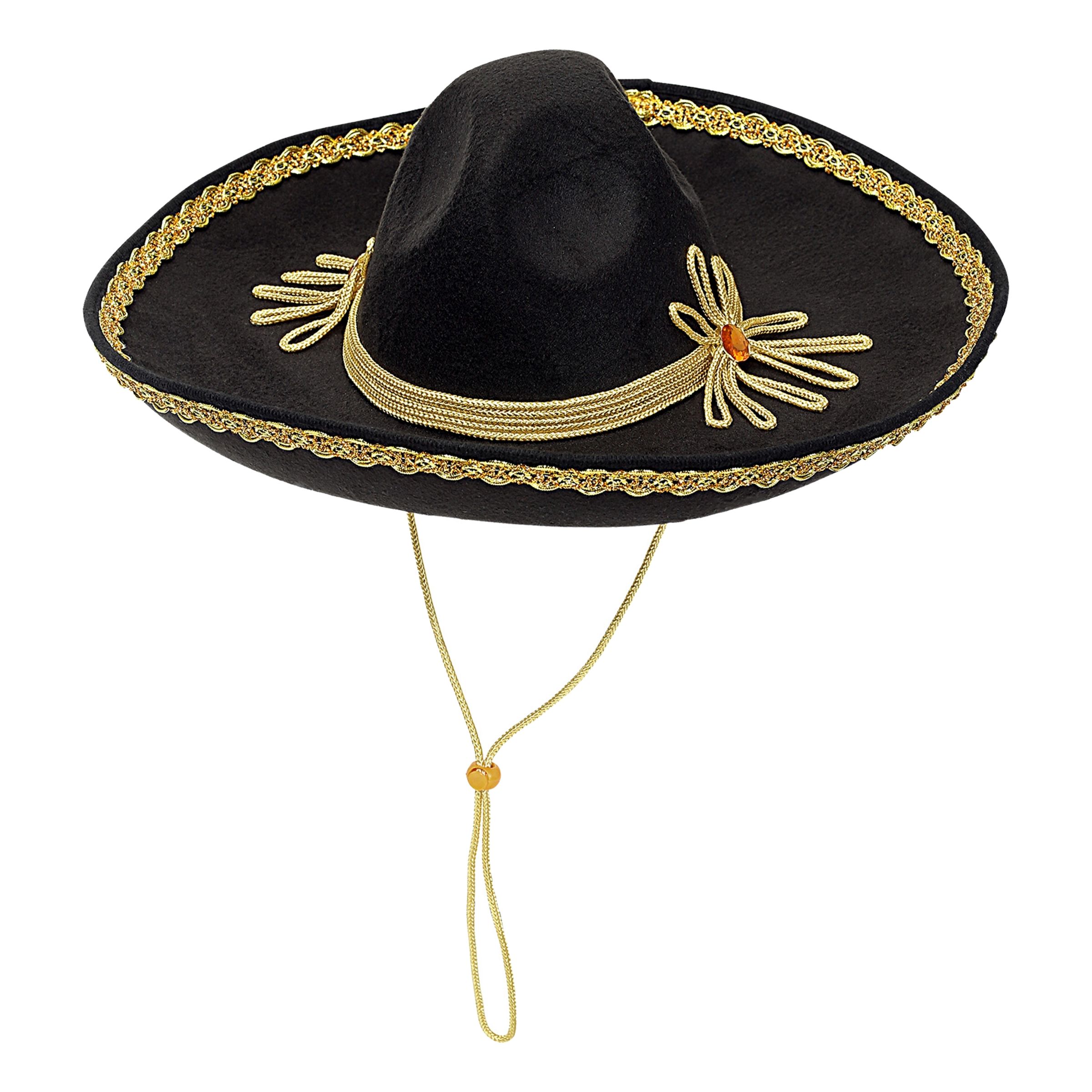 Läs mer om Mexikansk Sombrero Deluxe - One size