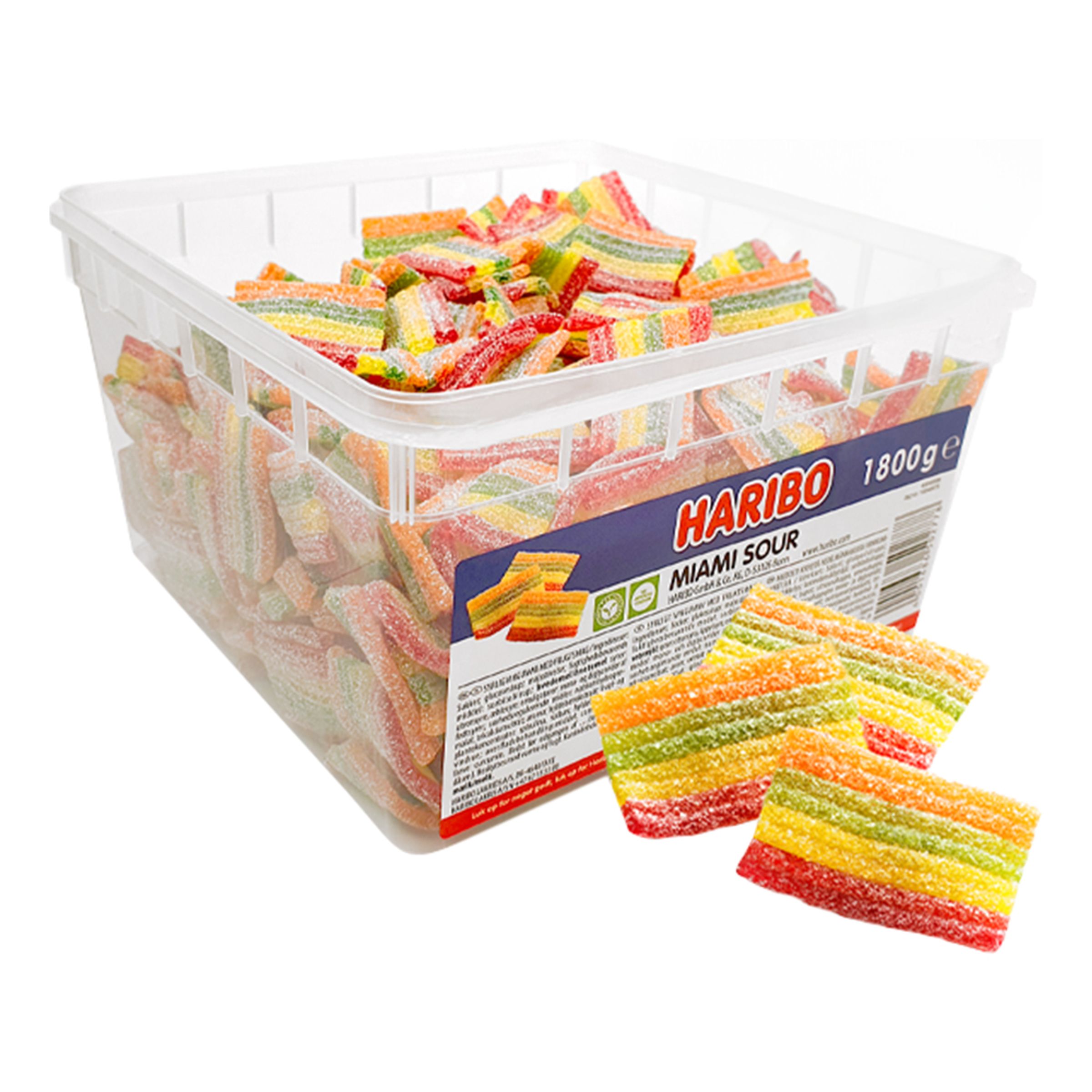 Haribo Miami Sour Storpack - 1,8 kg