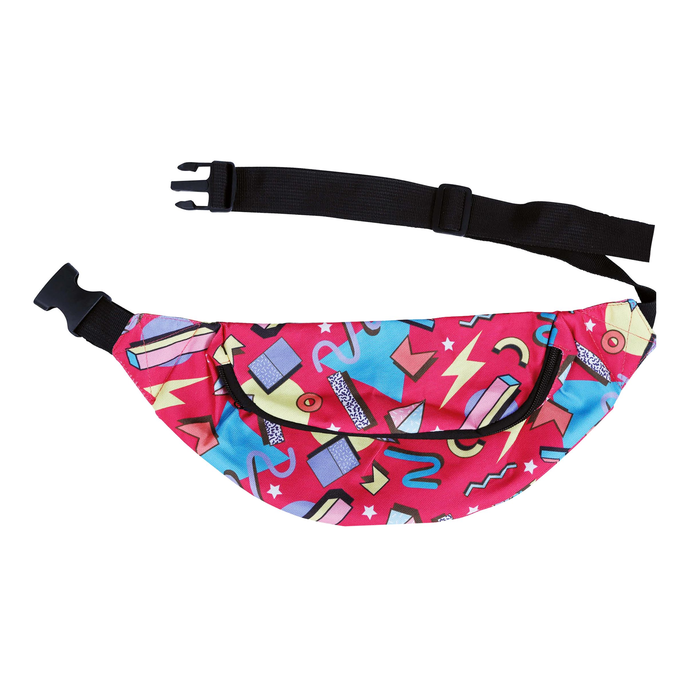 MidjevÀska 80-tal Rosa Mönster - One size | Hem - Maskerad - Tillbehör - MaskeradvÀskor | Pryloteket