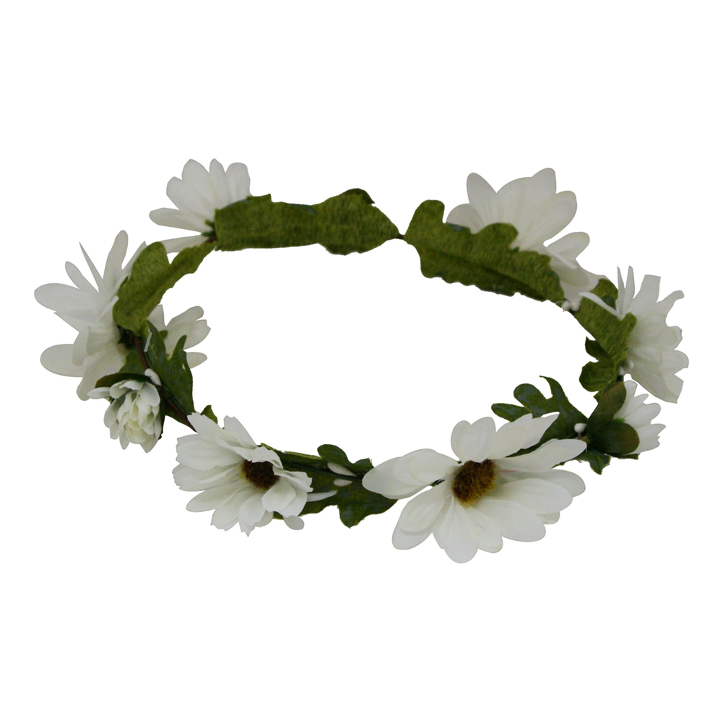 Blomsterkrans Vita Blommor - 1-pack | Hem - Teman - Högtider - Svenska Nationaldagen | Maskeradspecialisten