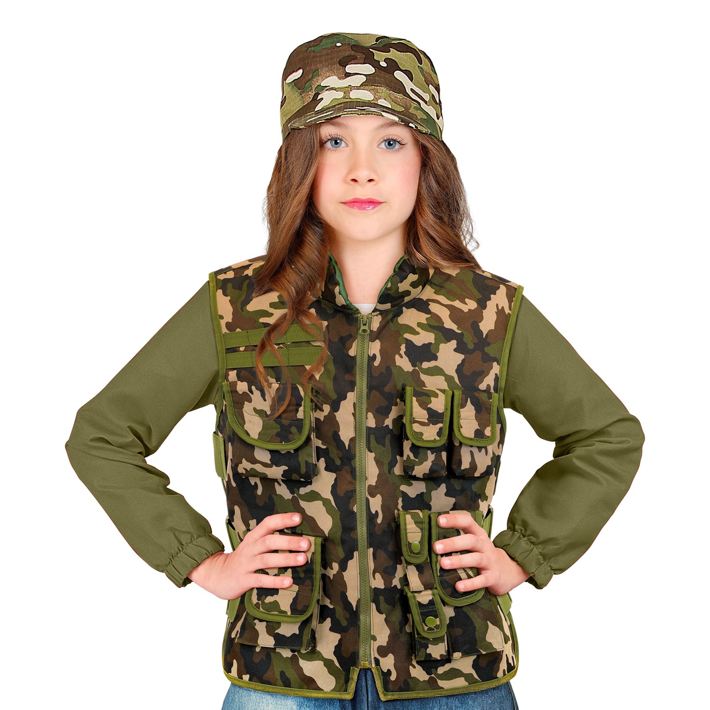 Militär Väst Kamouflage för Barn - Large | Hem - Maskerad - Maskeraddräkter - Barndräkter | Party Outlet