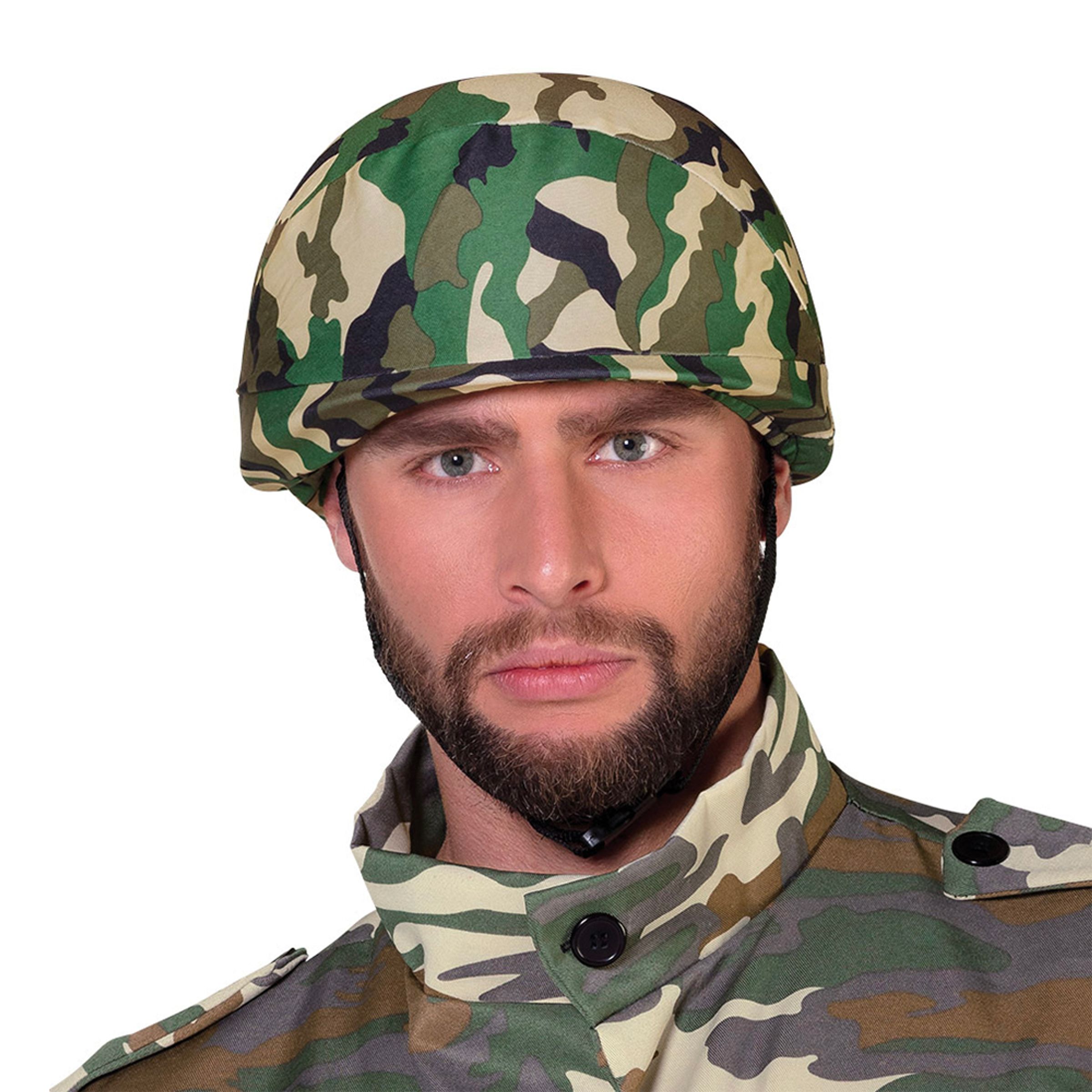 Militärhjälm med Patroner - One size