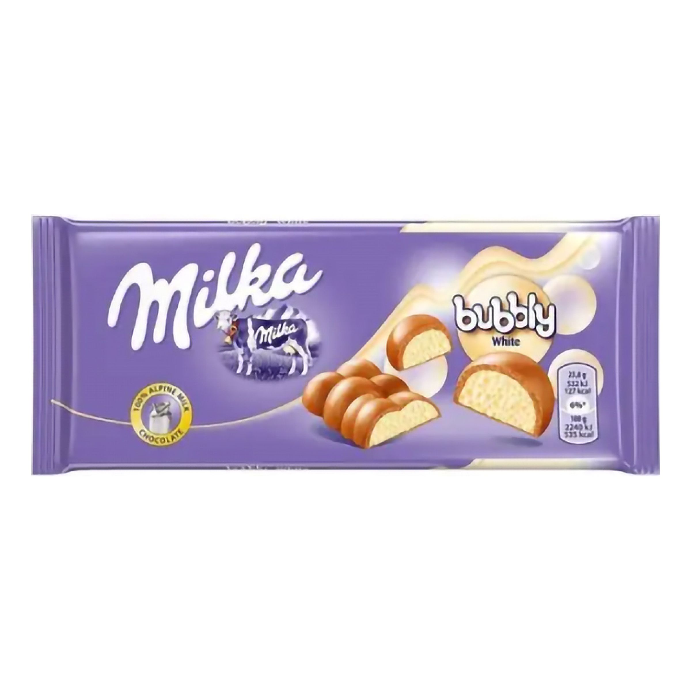 Milka Bubbly White - 95 g | Hem - Godis & Läsk - Godis - Choklad | Maskeradspecialisten