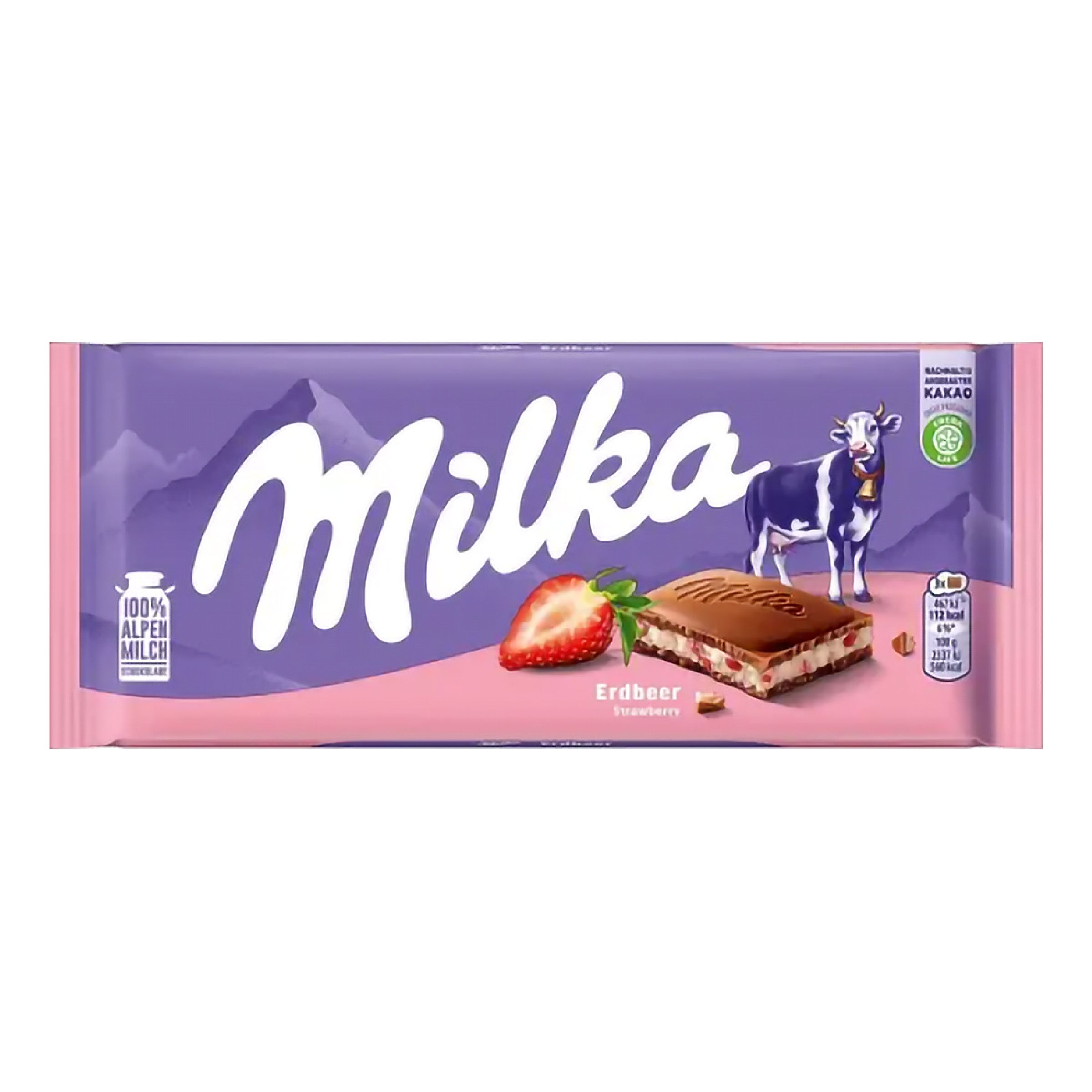 Milka Mjölkchokladkaka Jordgubb - 100 g | Hem - Godis & Läsk - Godis - Choklad | Maskeradspecialisten